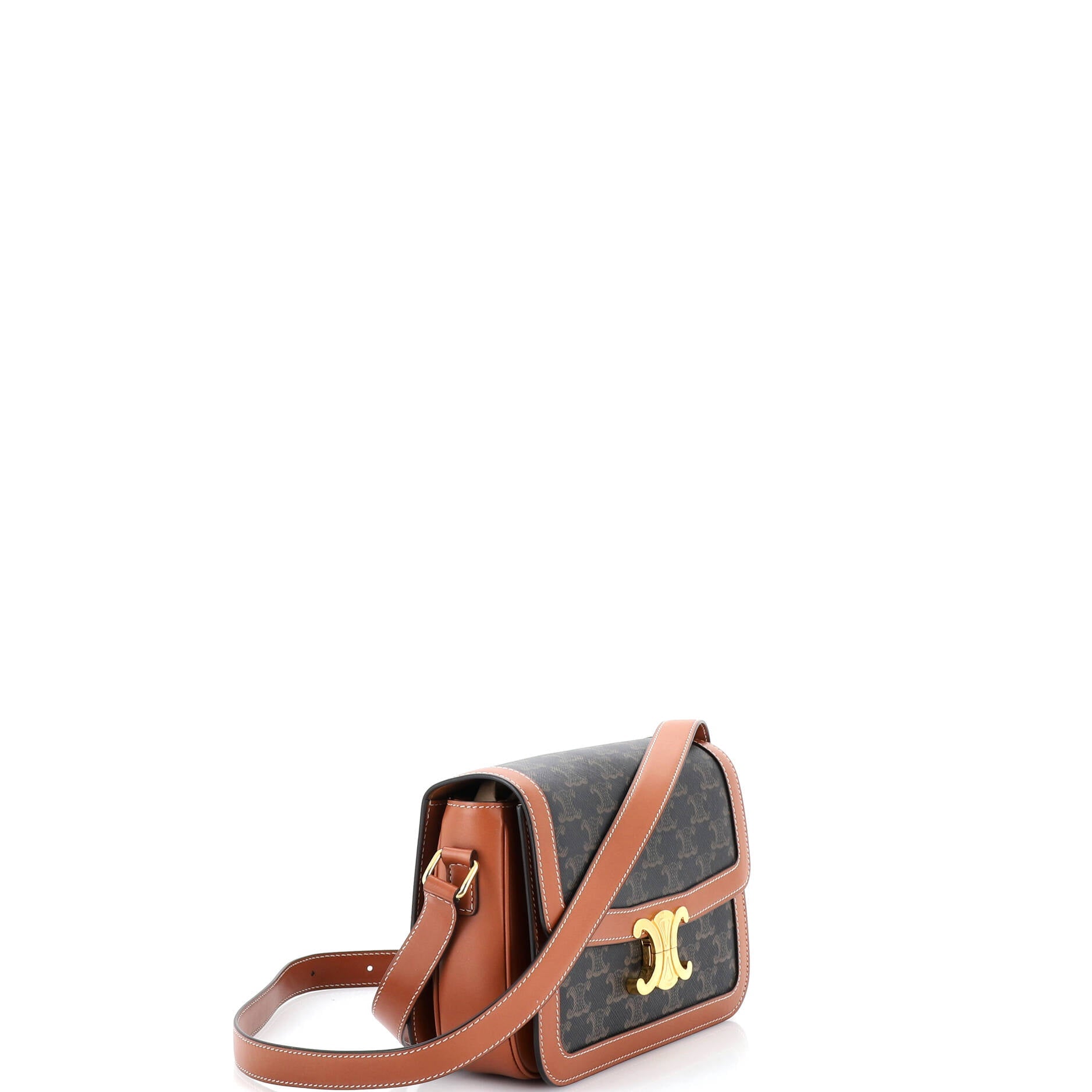 Triomphe Shoulder Bag Triomphe Coated Canvas Medium