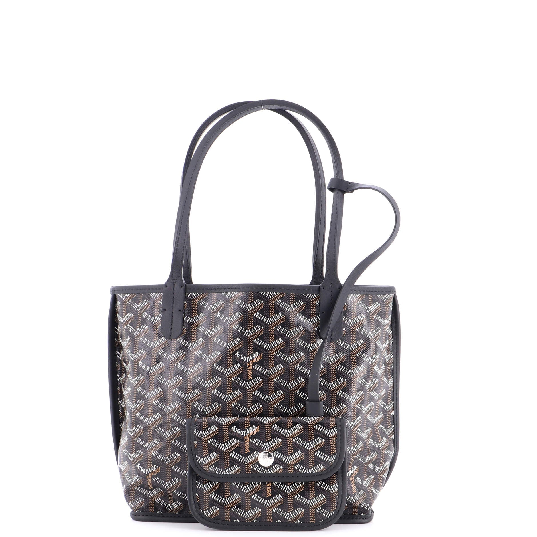 Anjou Reversible Tote Coated Canvas Mini