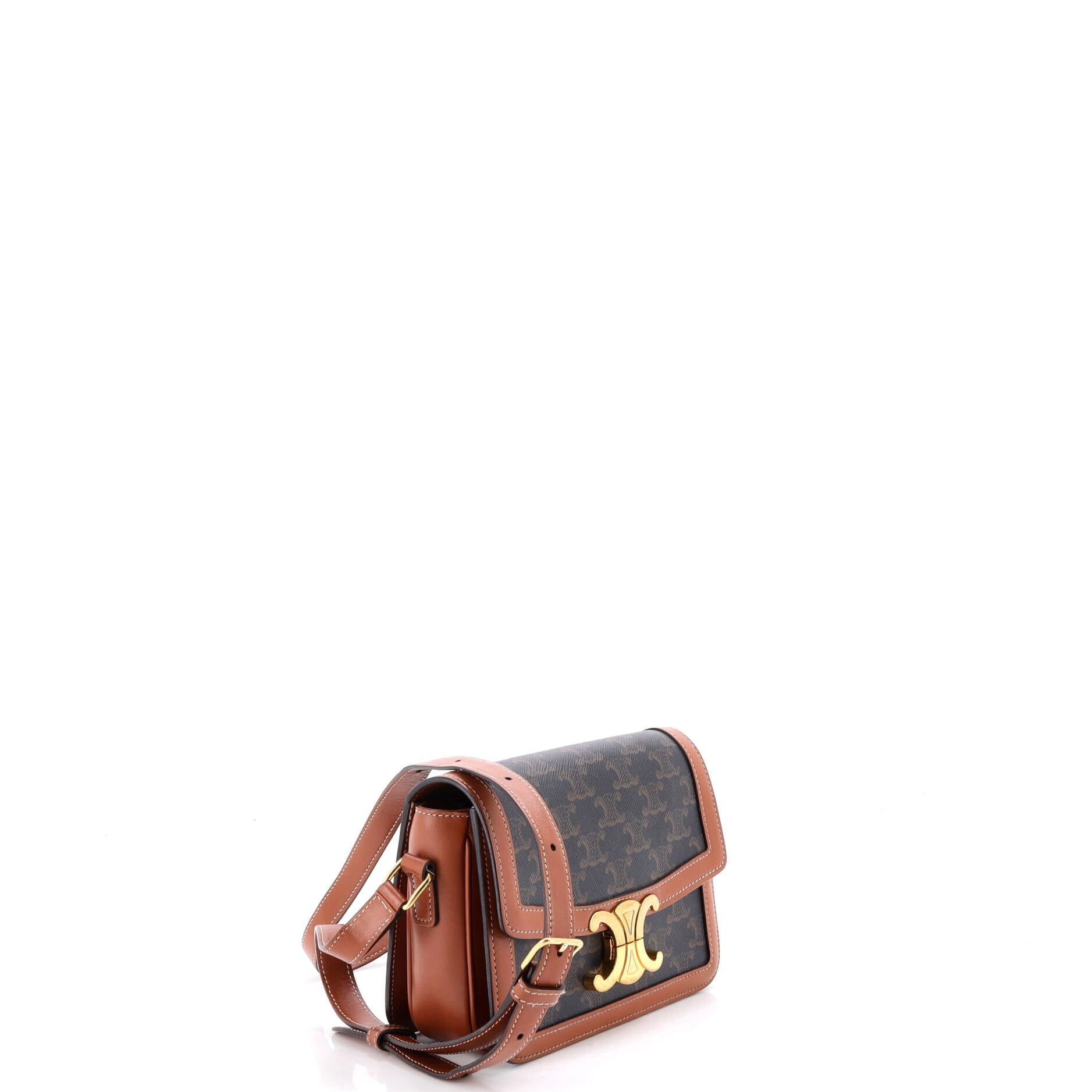 Triomphe Shoulder Bag Triomphe Coated Canvas Teen