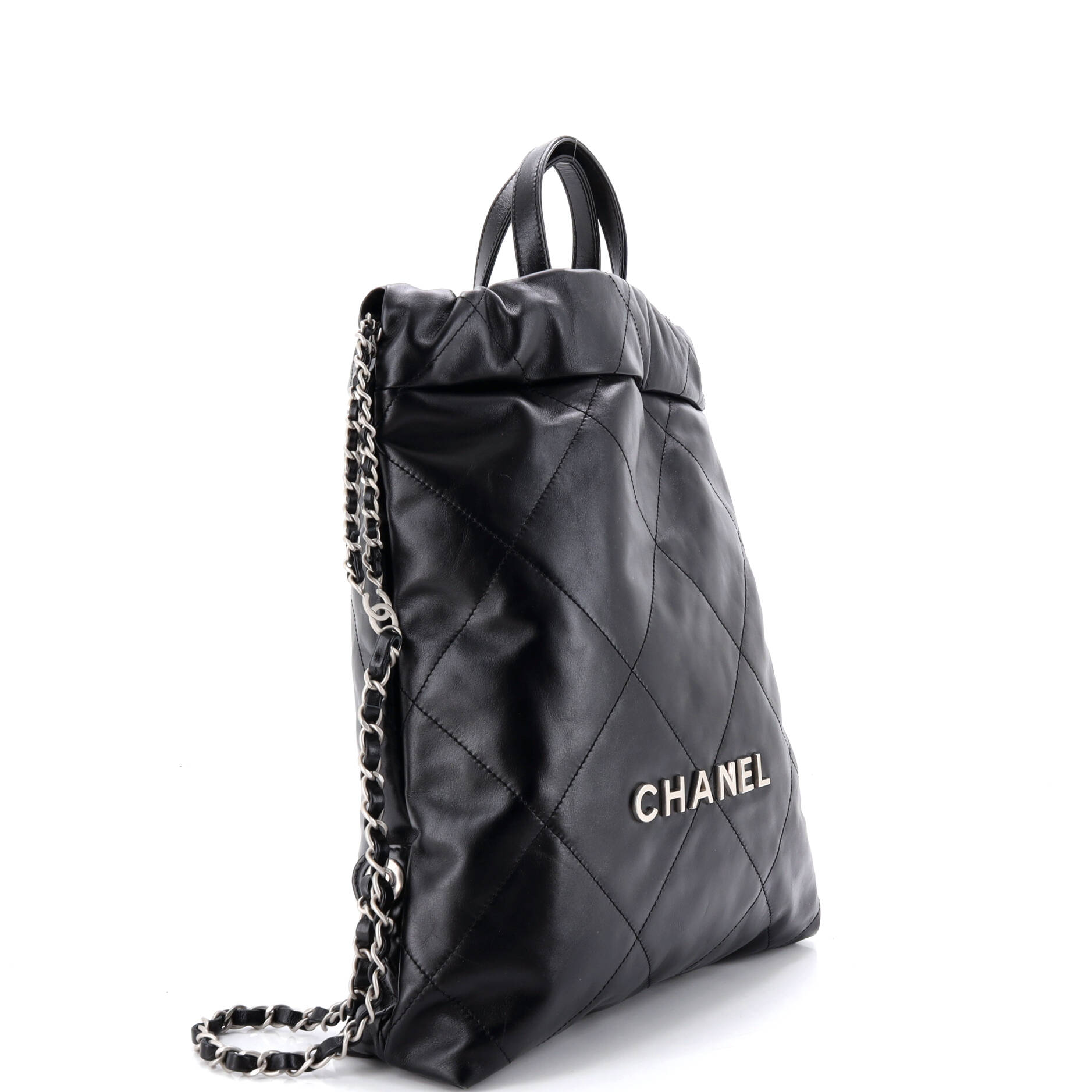 22 Chain Backpack Quilted Calfskin Medium