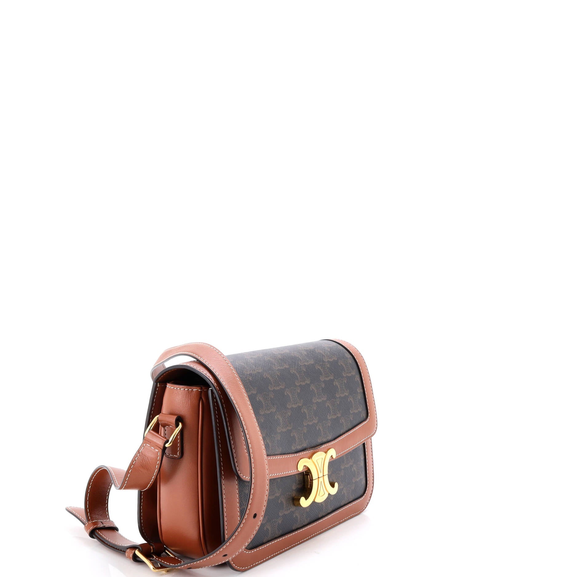 Triomphe Shoulder Bag Triomphe Coated Canvas Medium