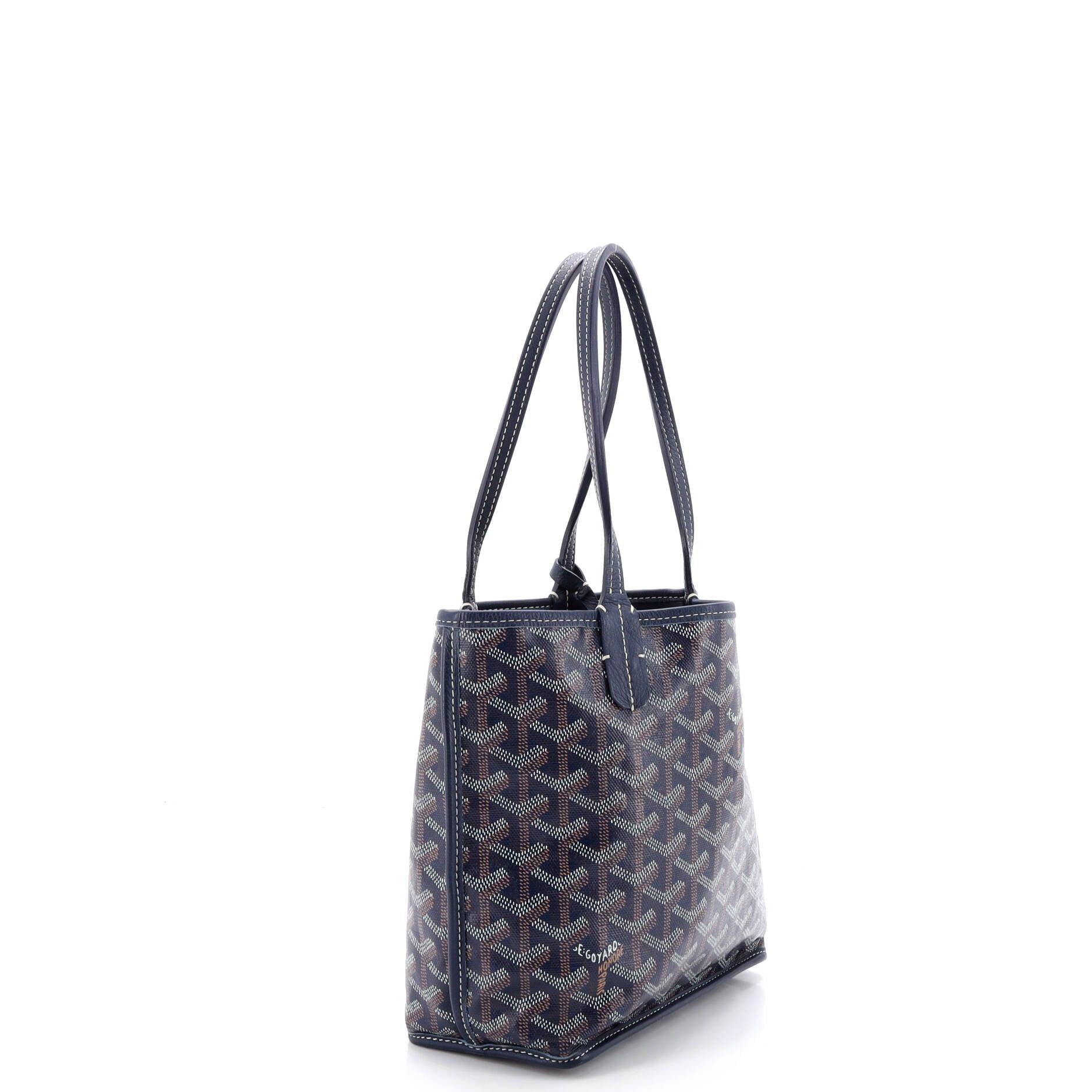 Anjou Reversible Tote Coated Canvas Mini