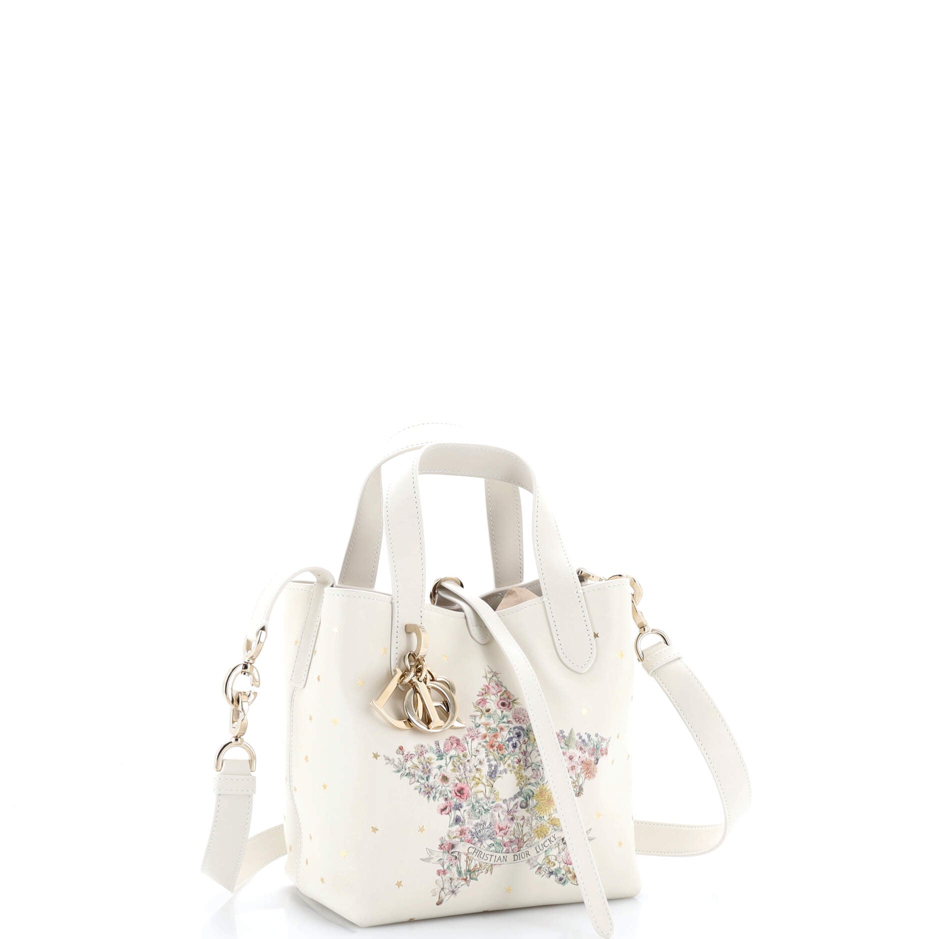 Toujours Vertical Tote Bag Printed Leather Small