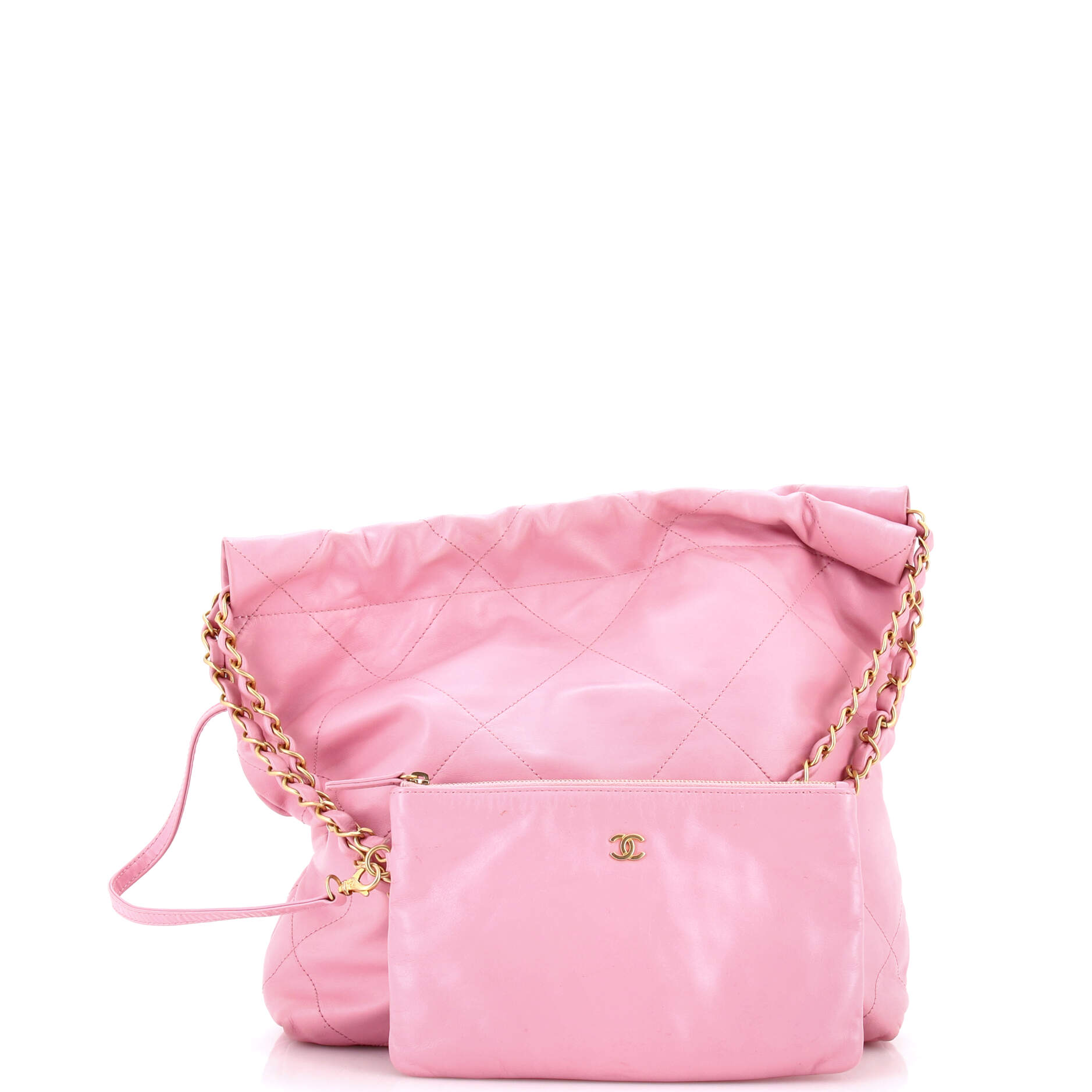 22 Chain Hobo Quilted Calfskin Small