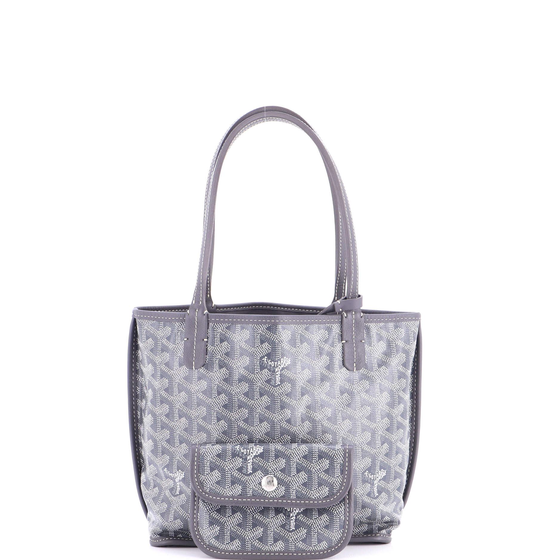 Anjou Reversible Tote Coated Canvas Mini