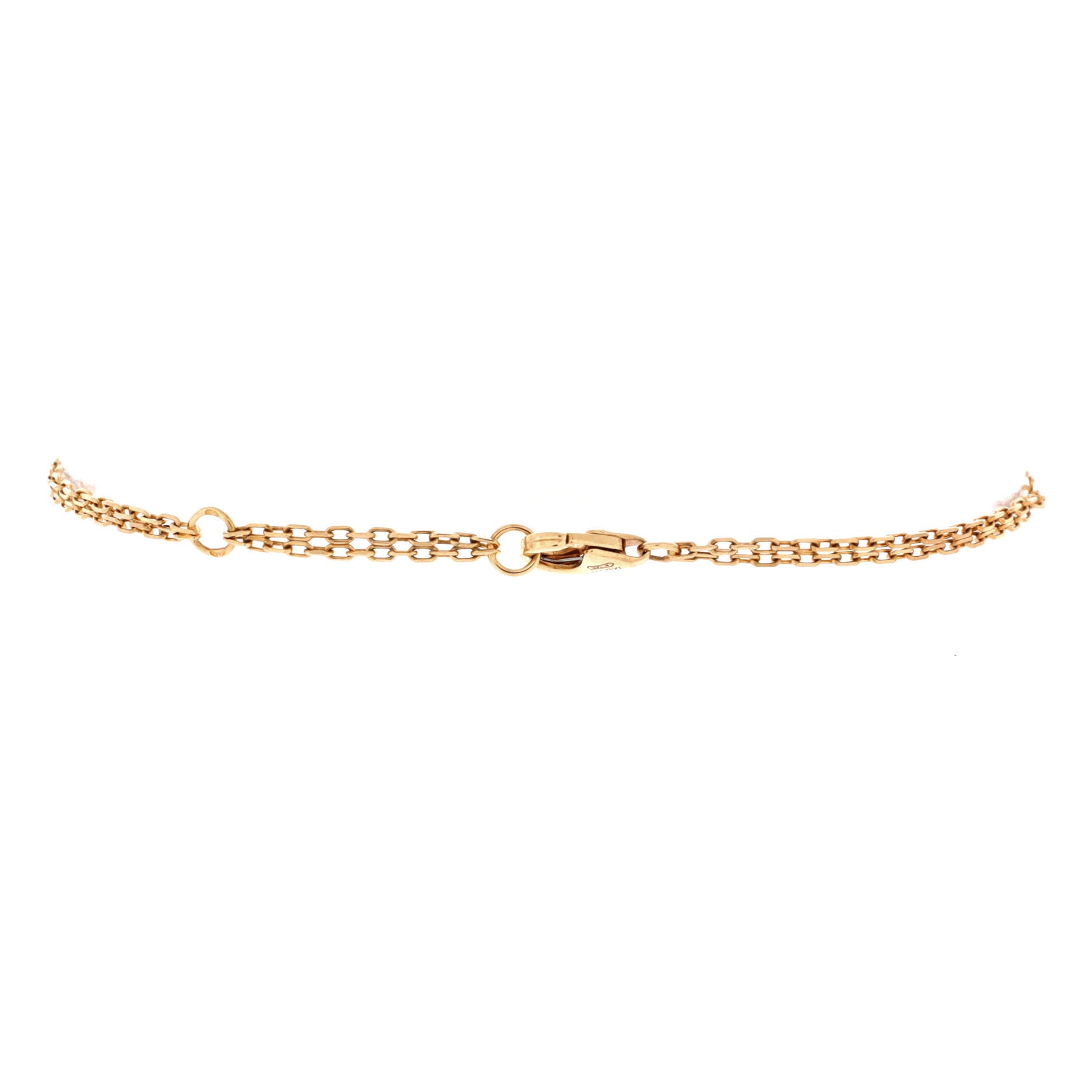 2 Diamonds Love Bracelet 18K Yellow Gold with Diamonds