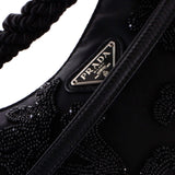 Re-Edition Shoulder Bag Embellished Tessuto Small