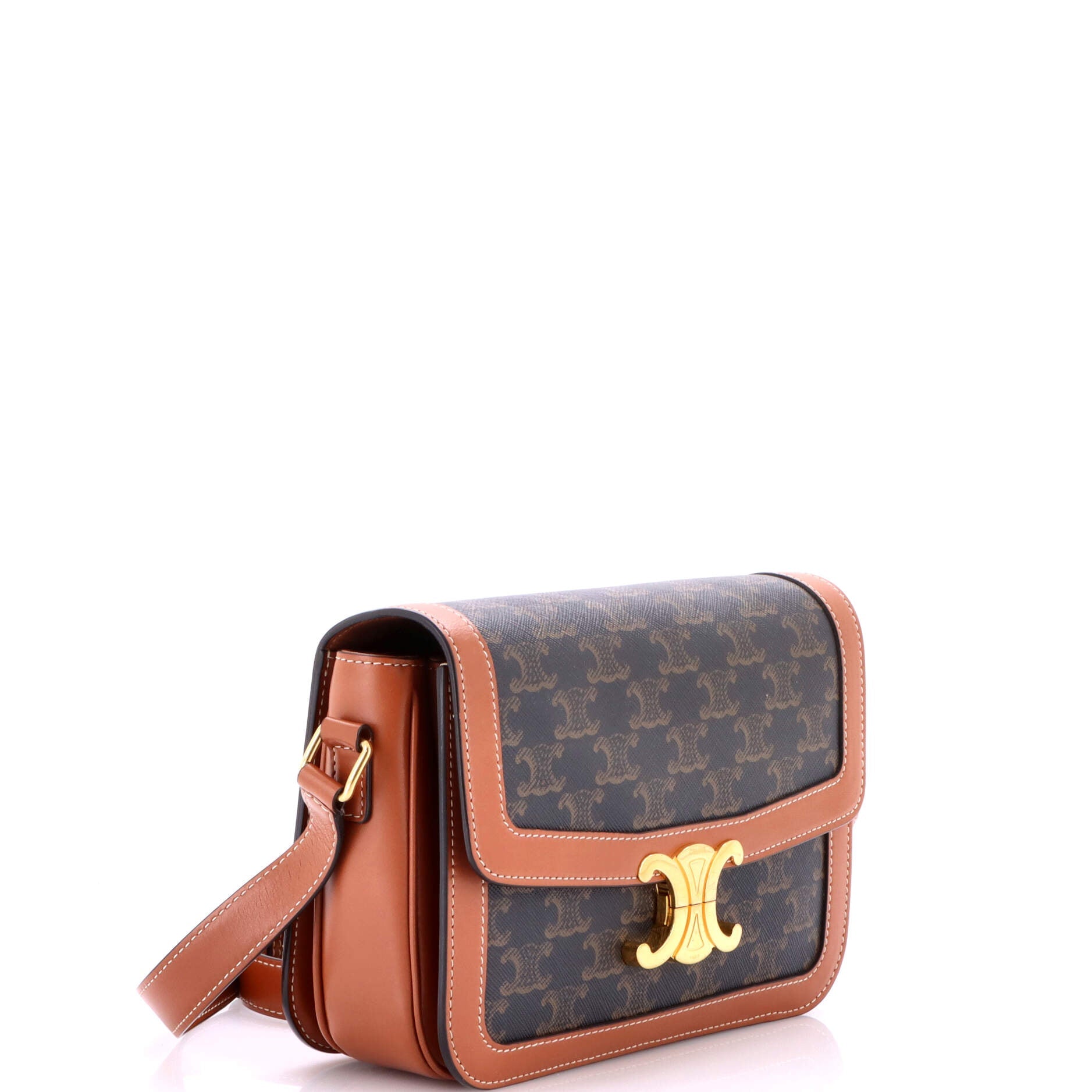 Triomphe Shoulder Bag Triomphe Coated Canvas Medium