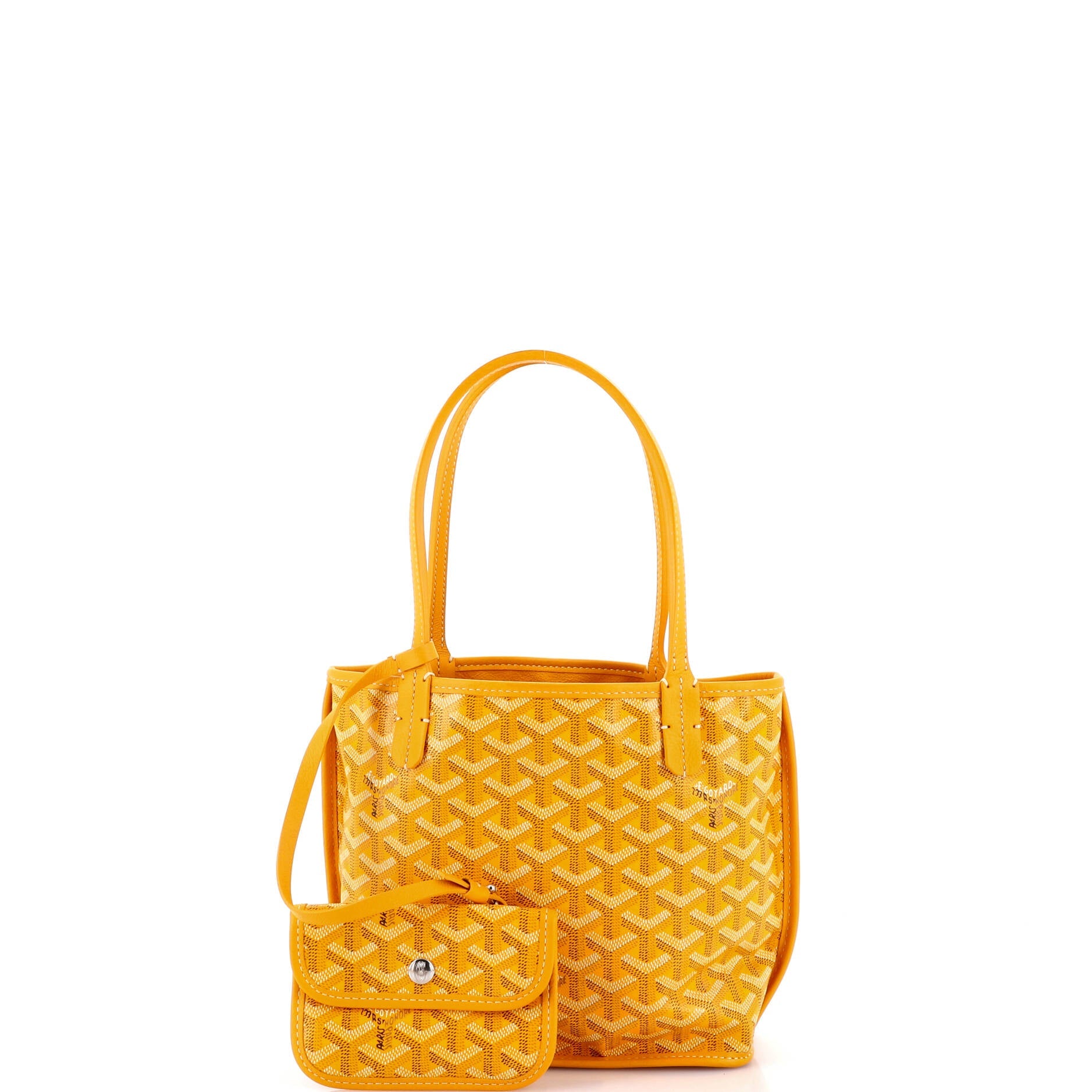 Anjou Reversible Tote Coated Canvas Mini