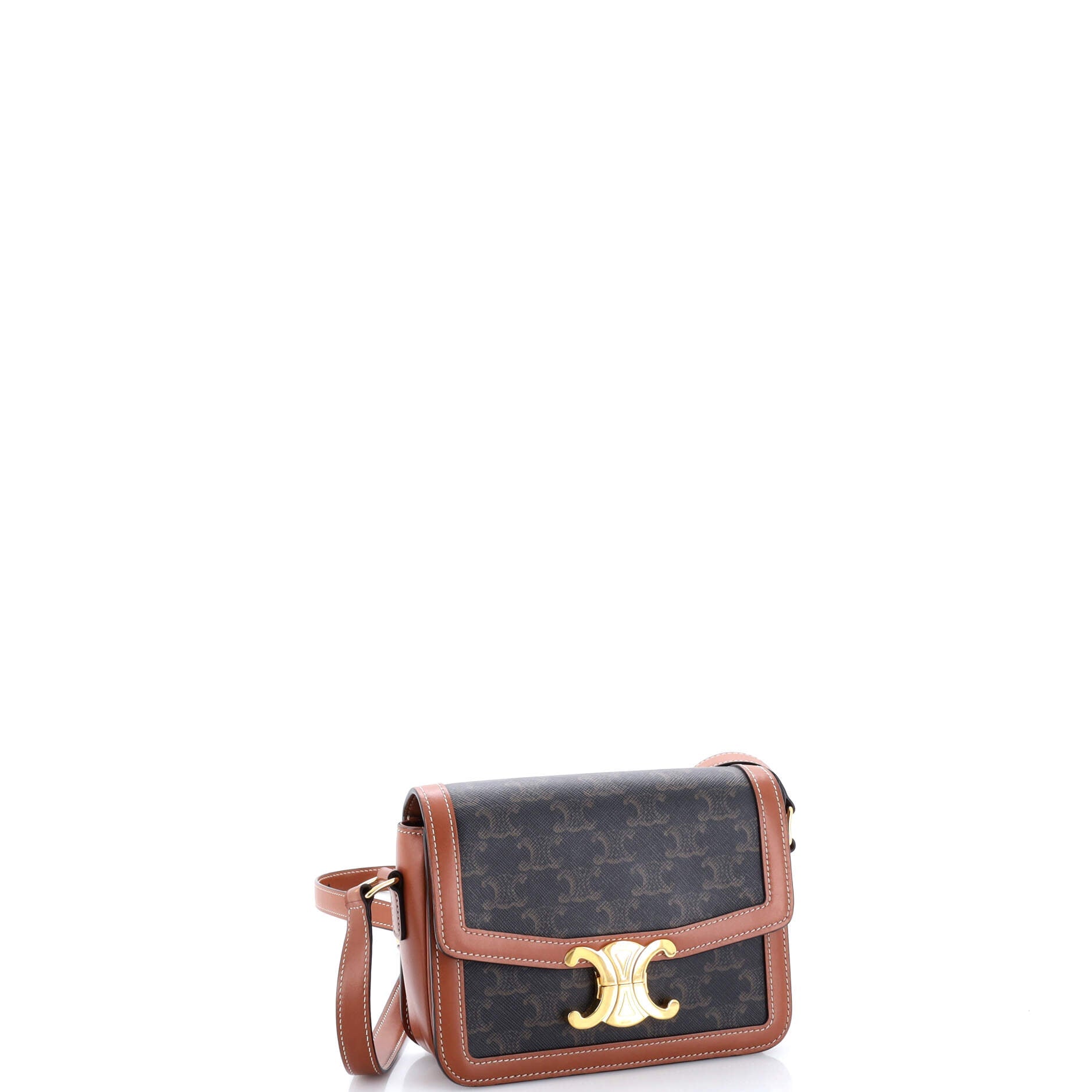 Triomphe Shoulder Bag Triomphe Coated Canvas Teen