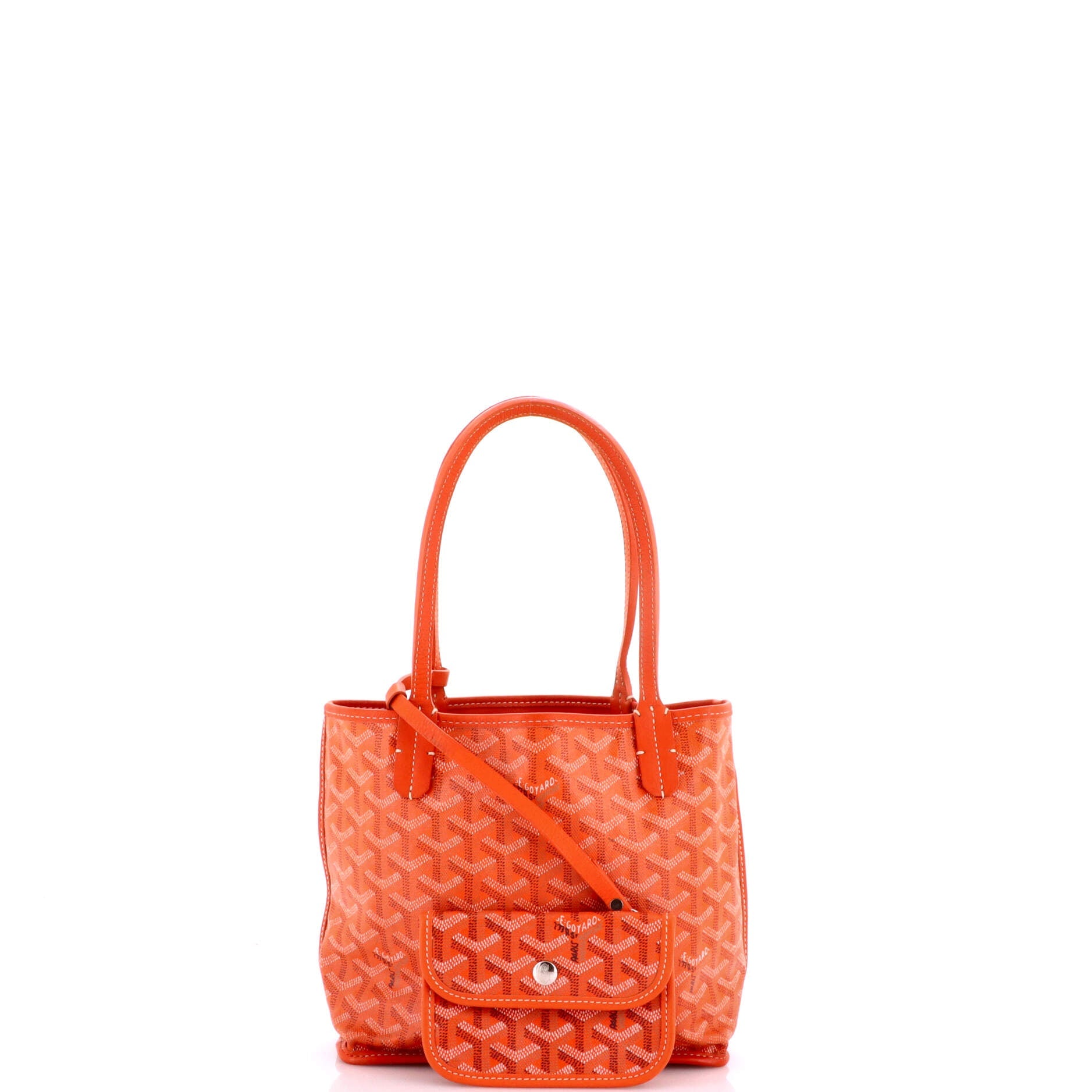 Anjou Reversible Tote Coated Canvas Mini
