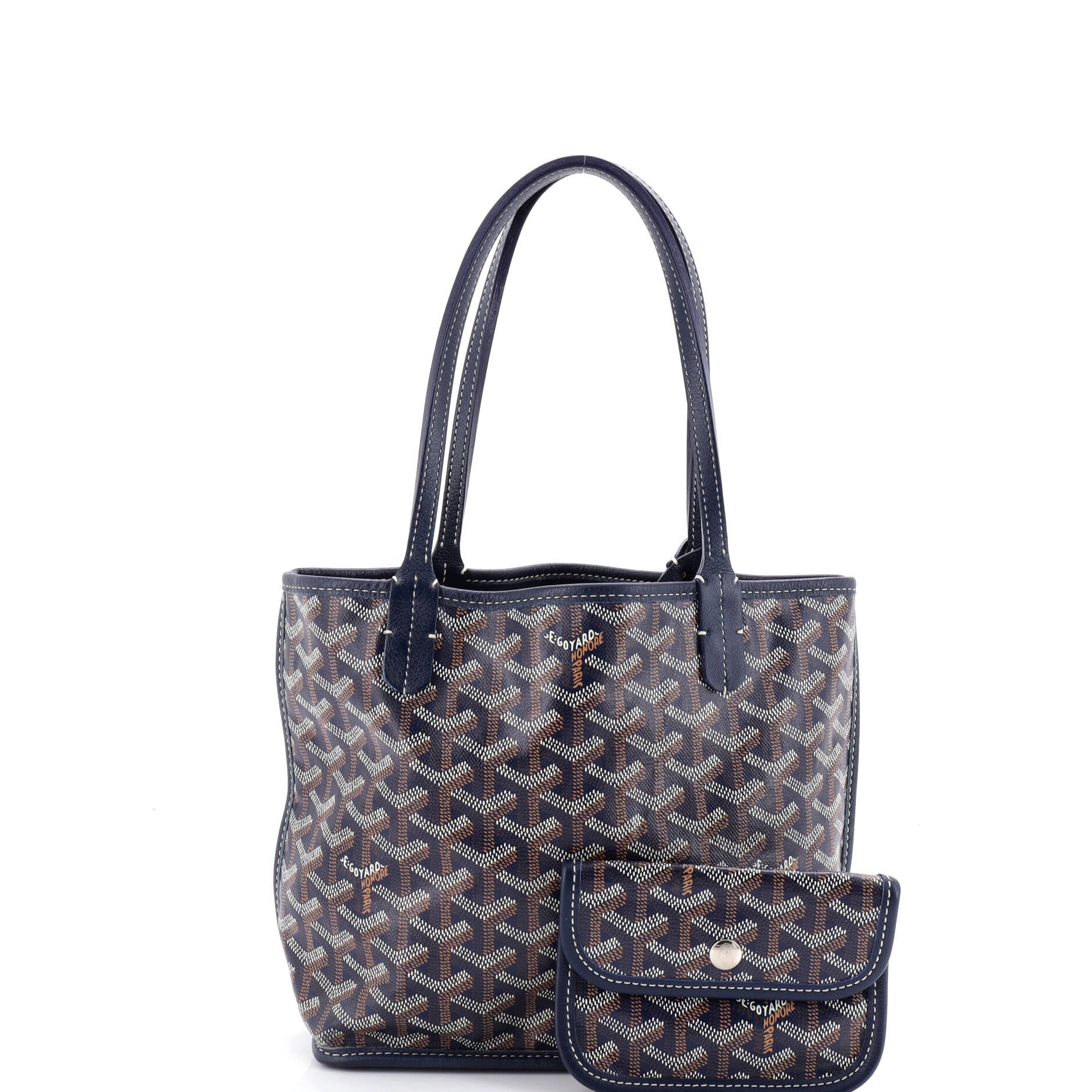 Anjou Reversible Tote Coated Canvas Mini