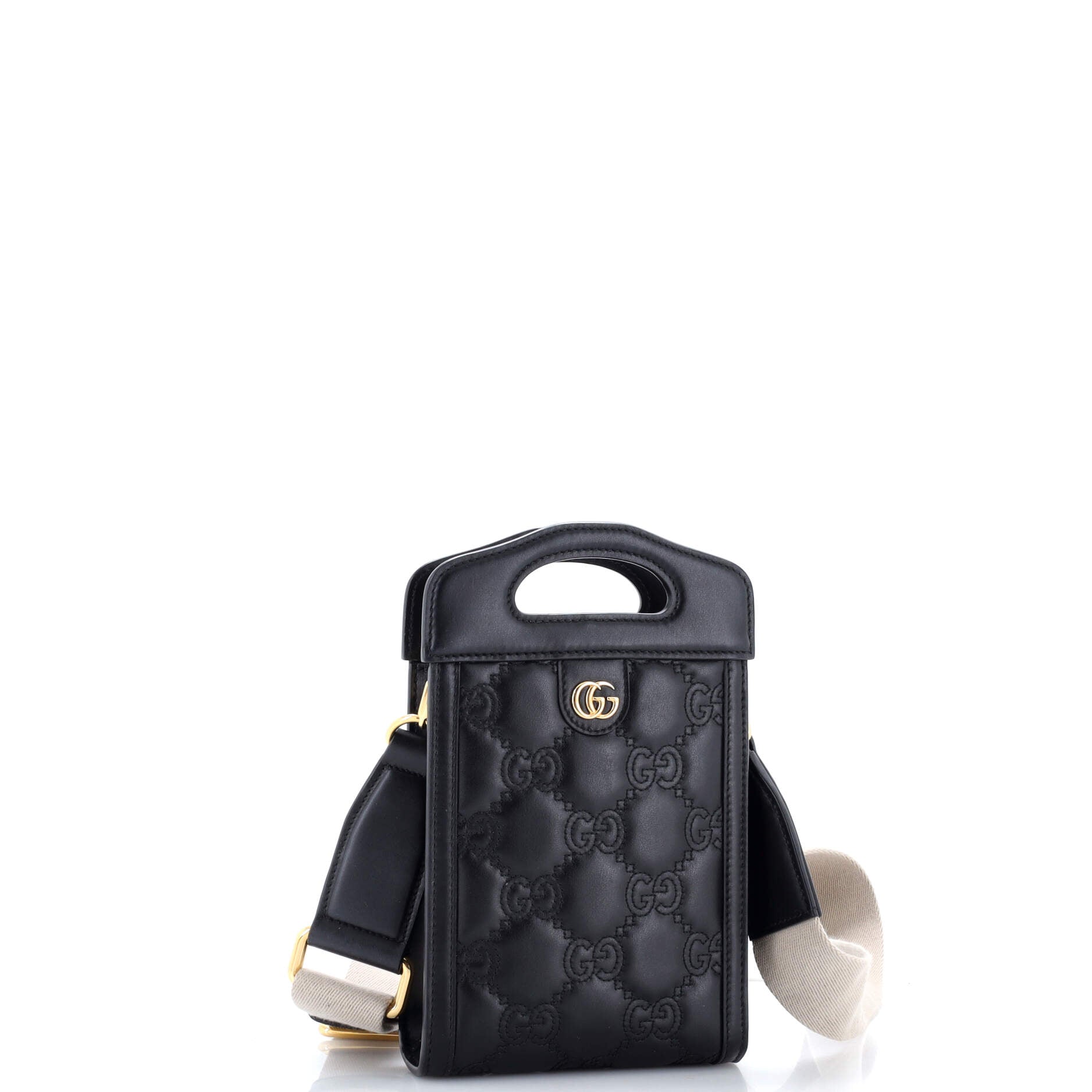 Top Handle Crossbody Bag GG Matelasse Leather Mini