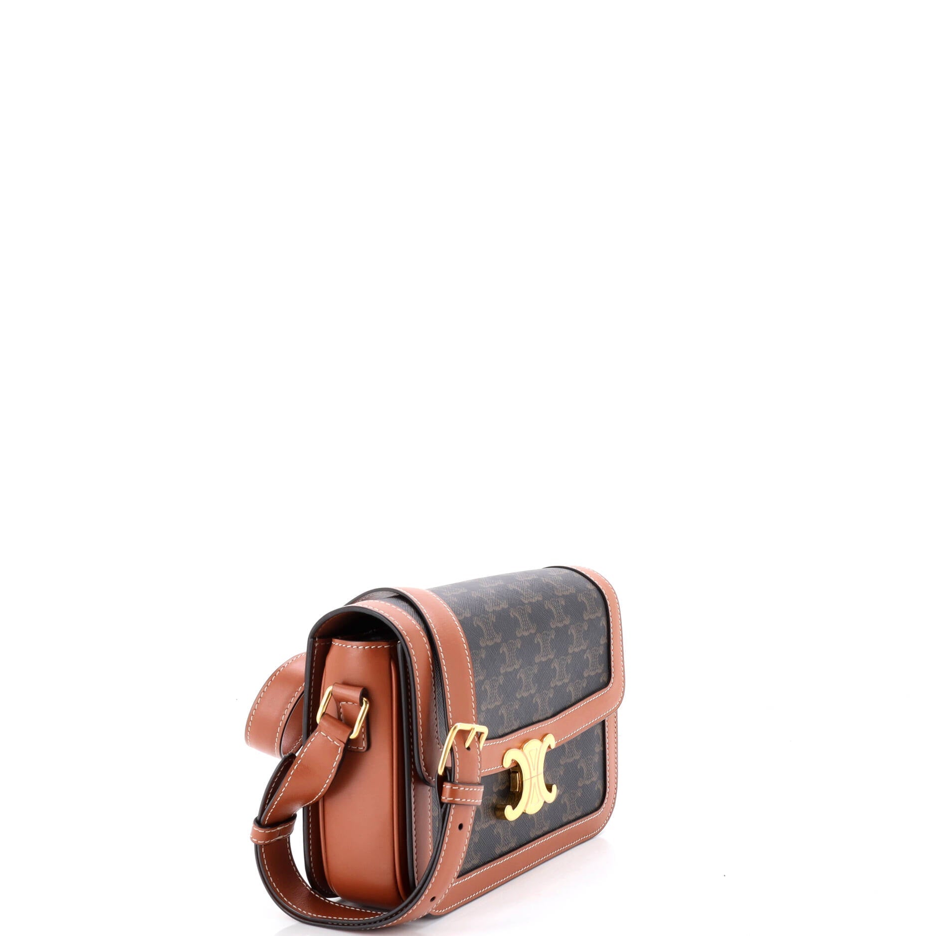 Triomphe Shoulder Bag Triomphe Coated Canvas Medium