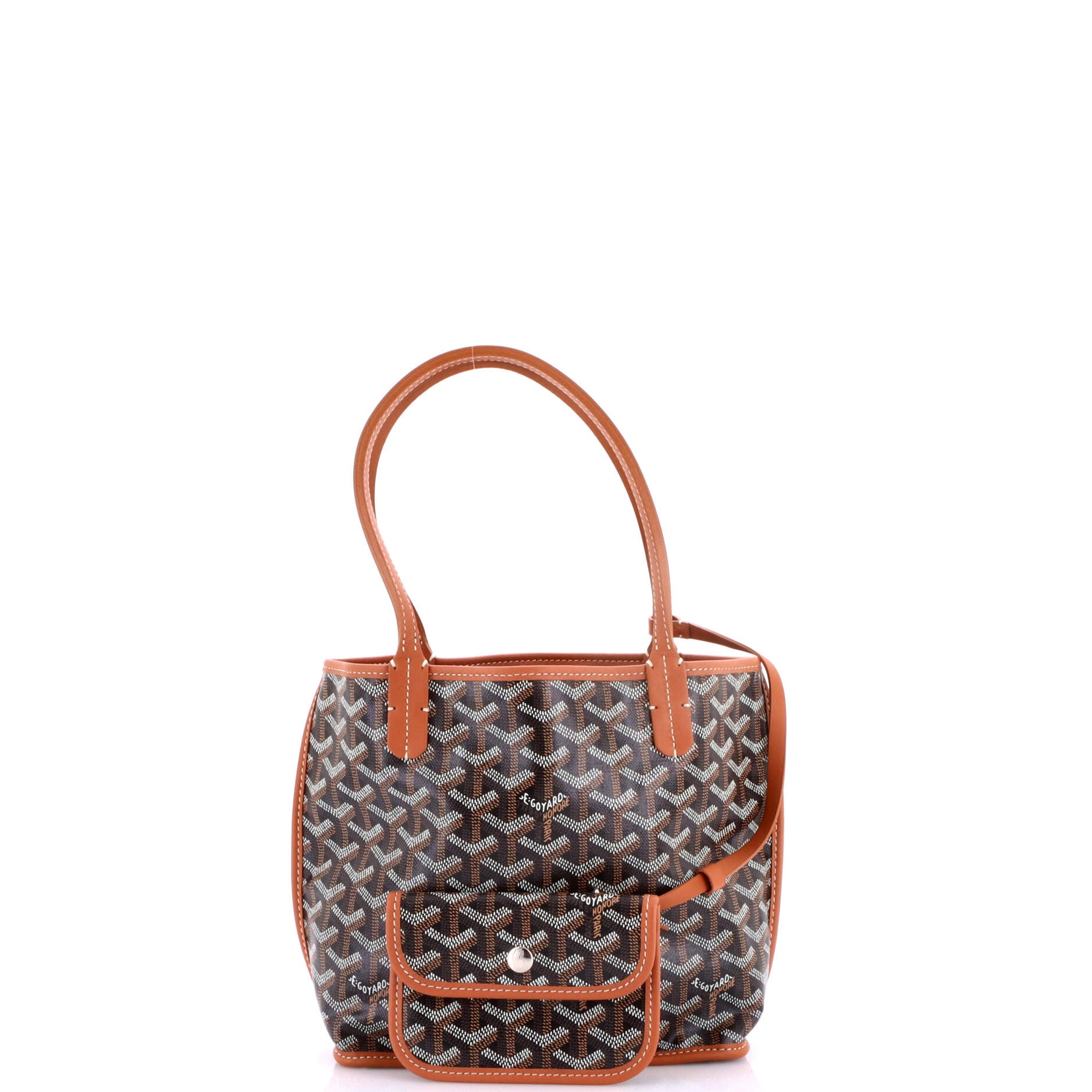 Anjou Reversible Tote Coated Canvas Mini