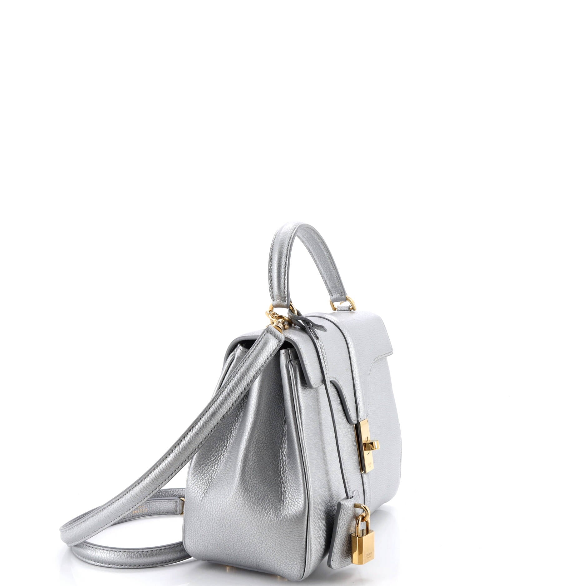 16 Top Handle Bag Grained Calfskin Small