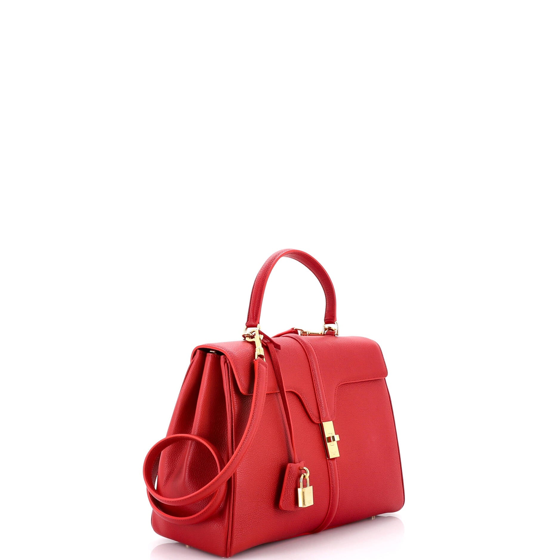 16 Top Handle Bag Grained Calfskin Medium