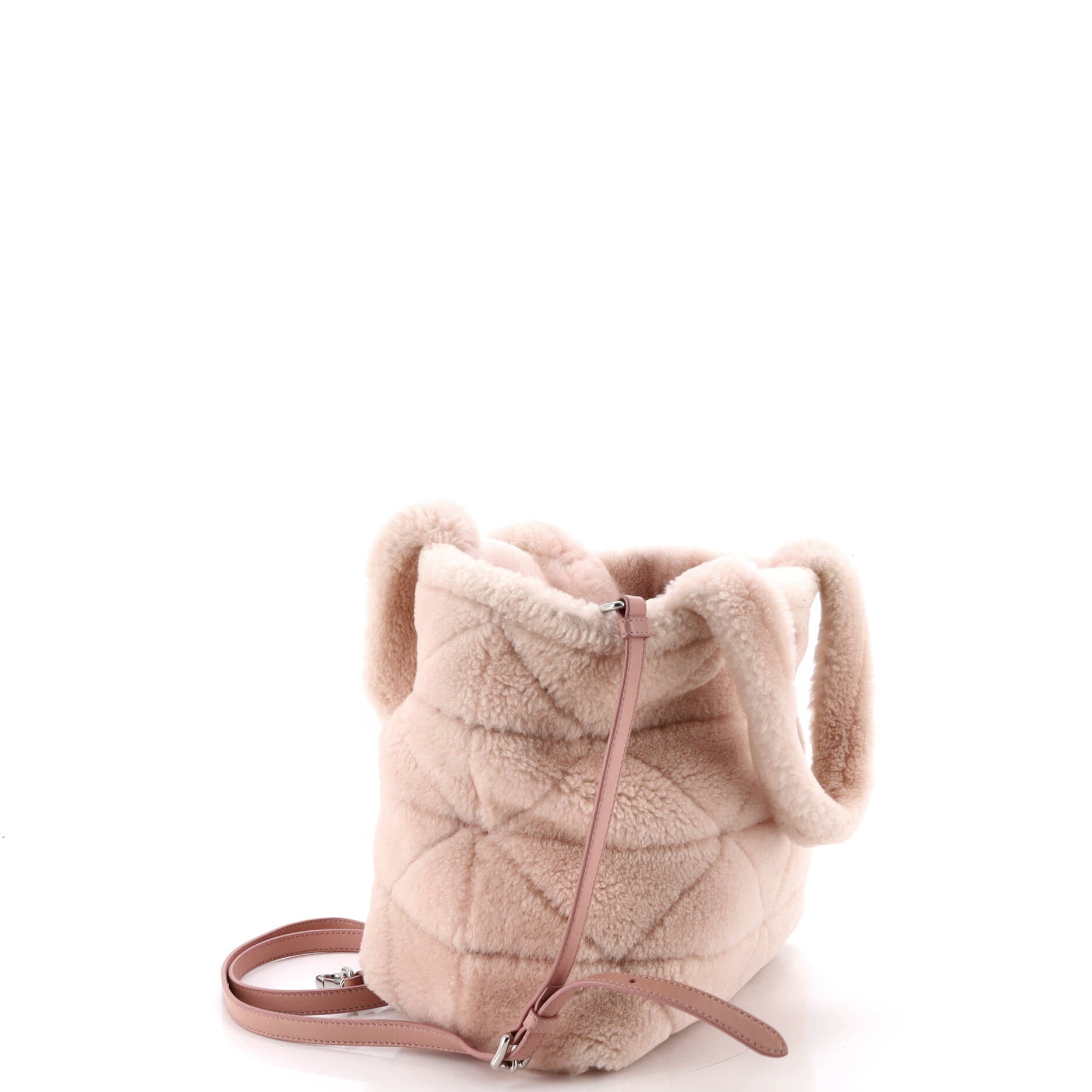 Triangle Tote Quilted Shearling