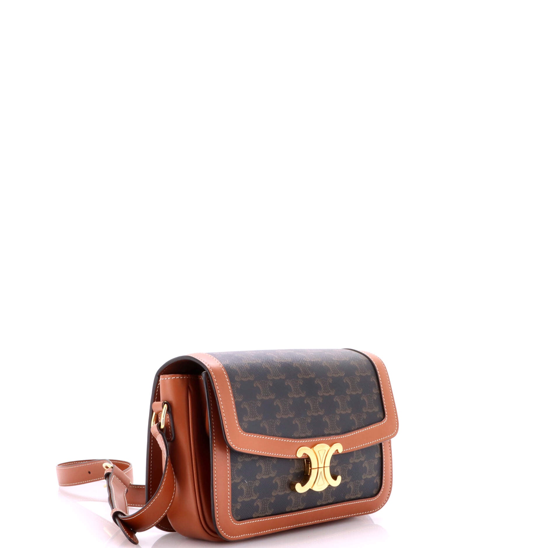 Triomphe Shoulder Bag Triomphe Coated Canvas Medium