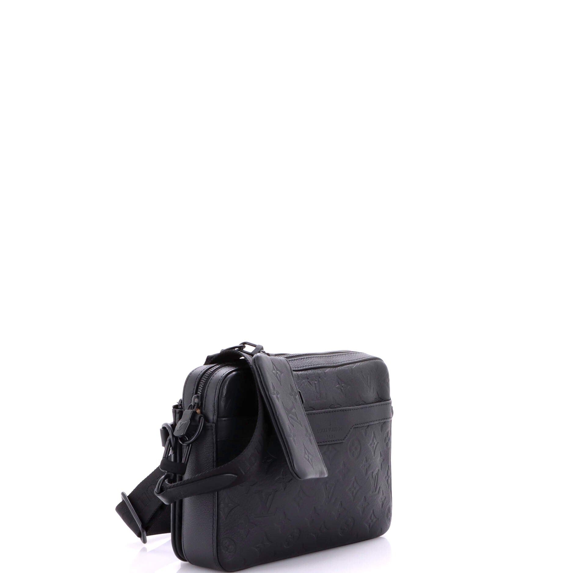Trio Messenger Bag Monogram Shadow Leather