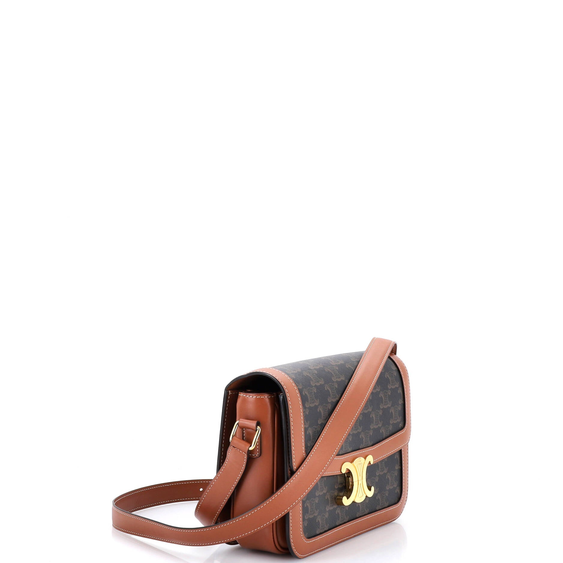 Triomphe Shoulder Bag Triomphe Coated Canvas Medium