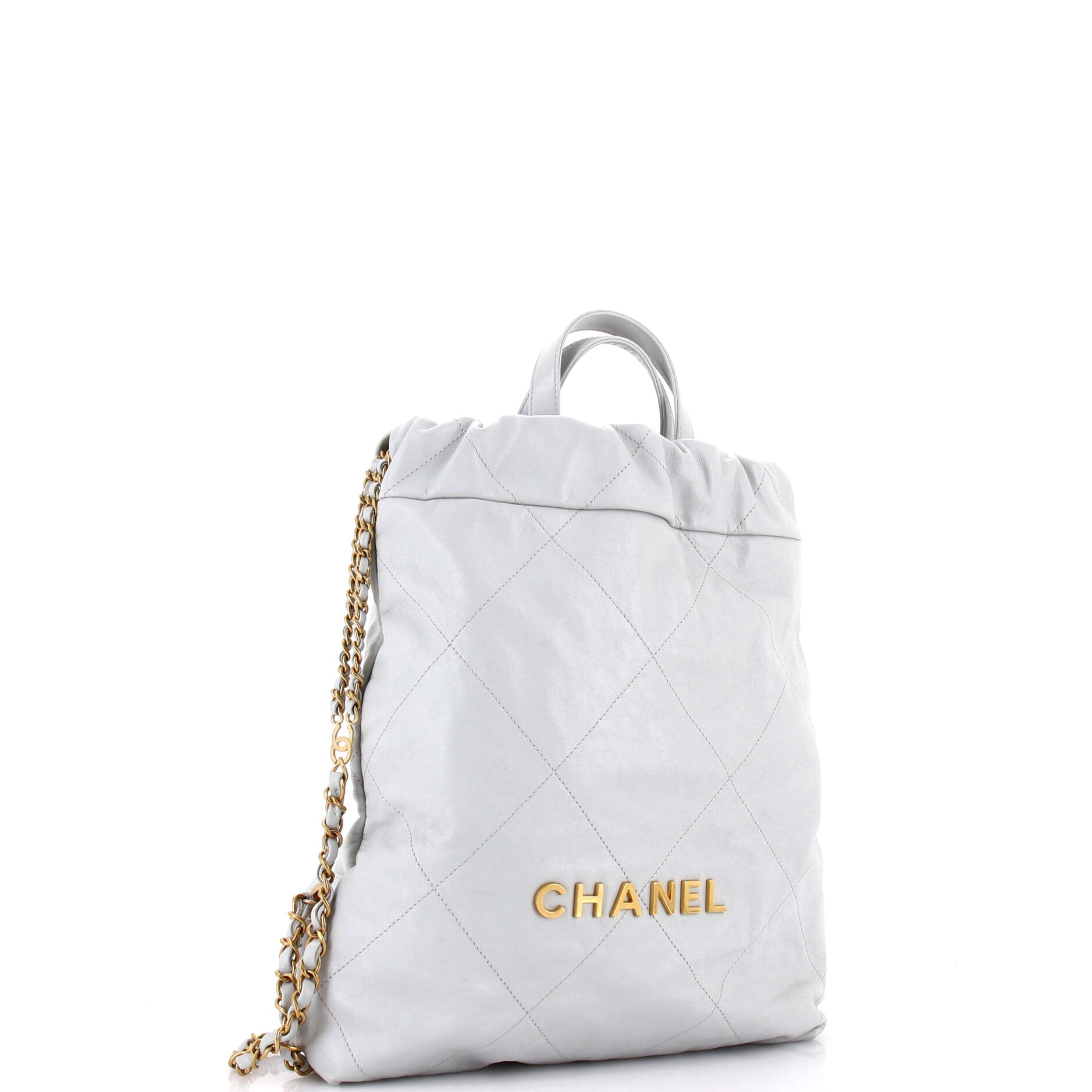 22 Chain Backpack Quilted Calfskin Medium