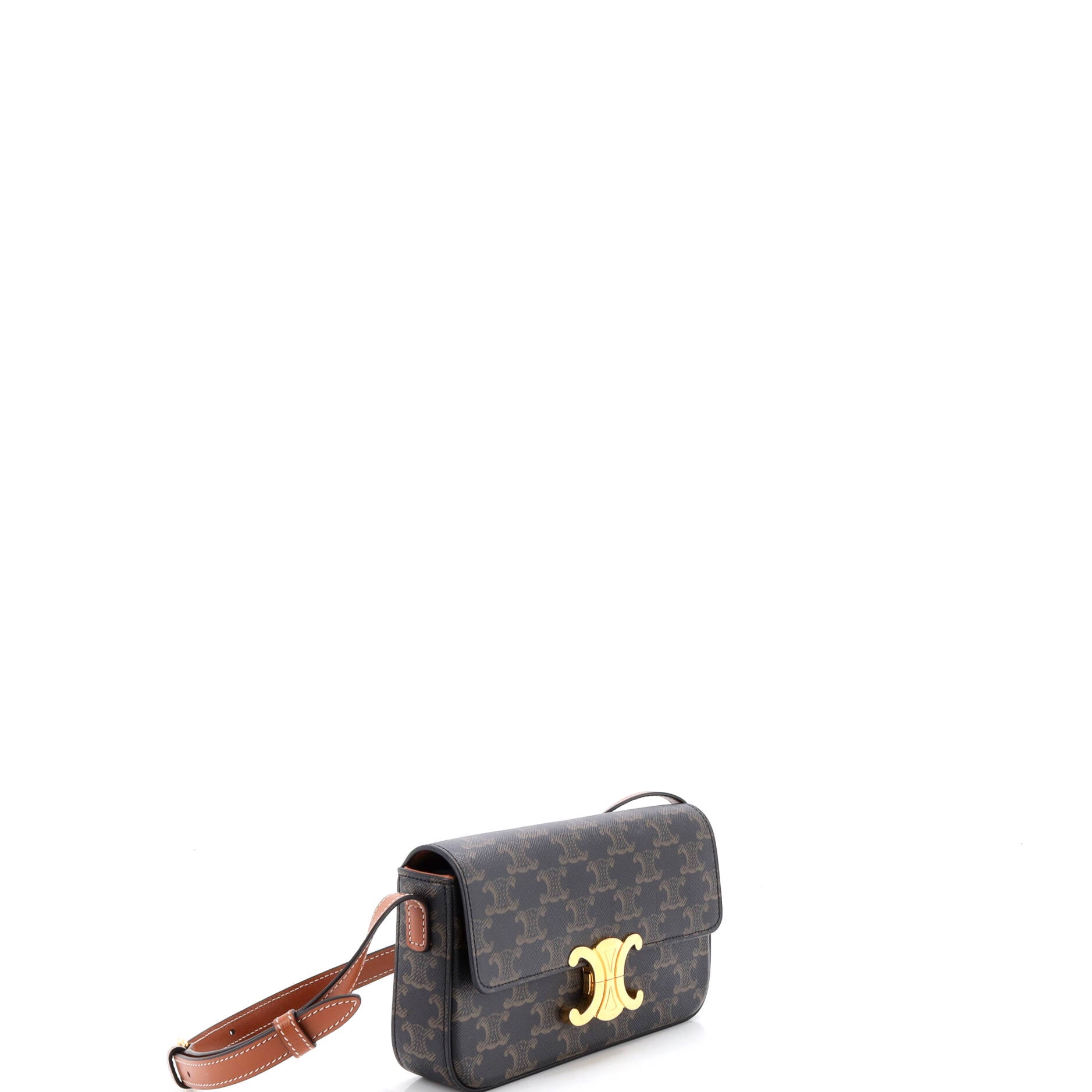 Triomphe East-West Shoulder Bag Triomphe Coated Canvas
