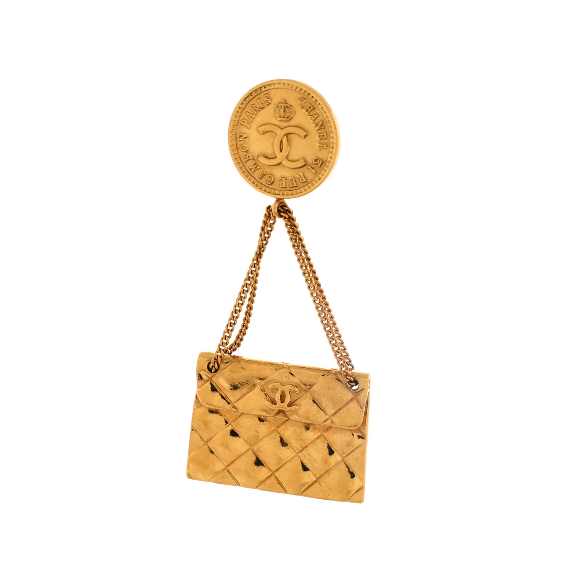 31 Rue Cambon Flap Bag Clip-On Earrings Metal