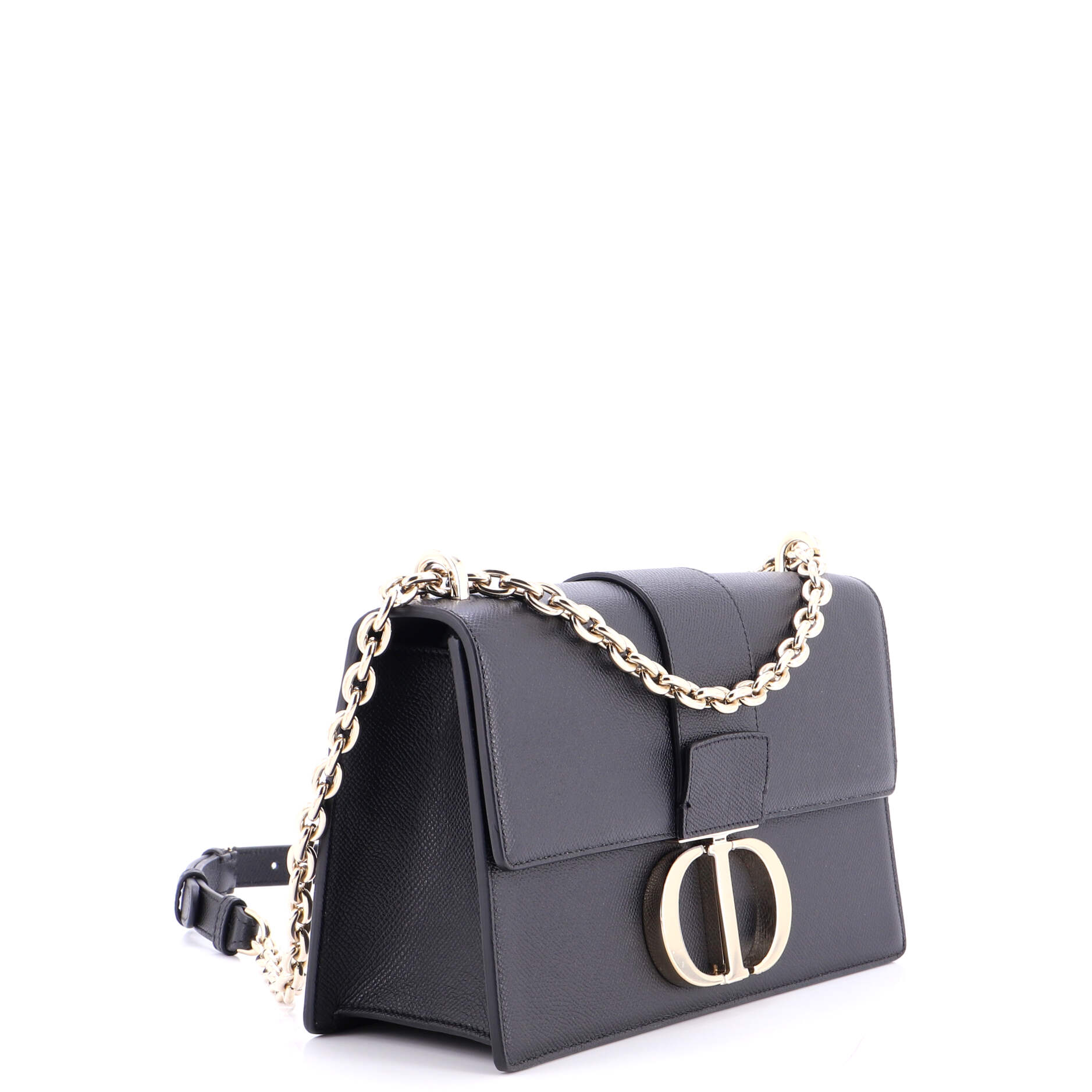 30 Montaigne Chain Flap Bag Leather East West