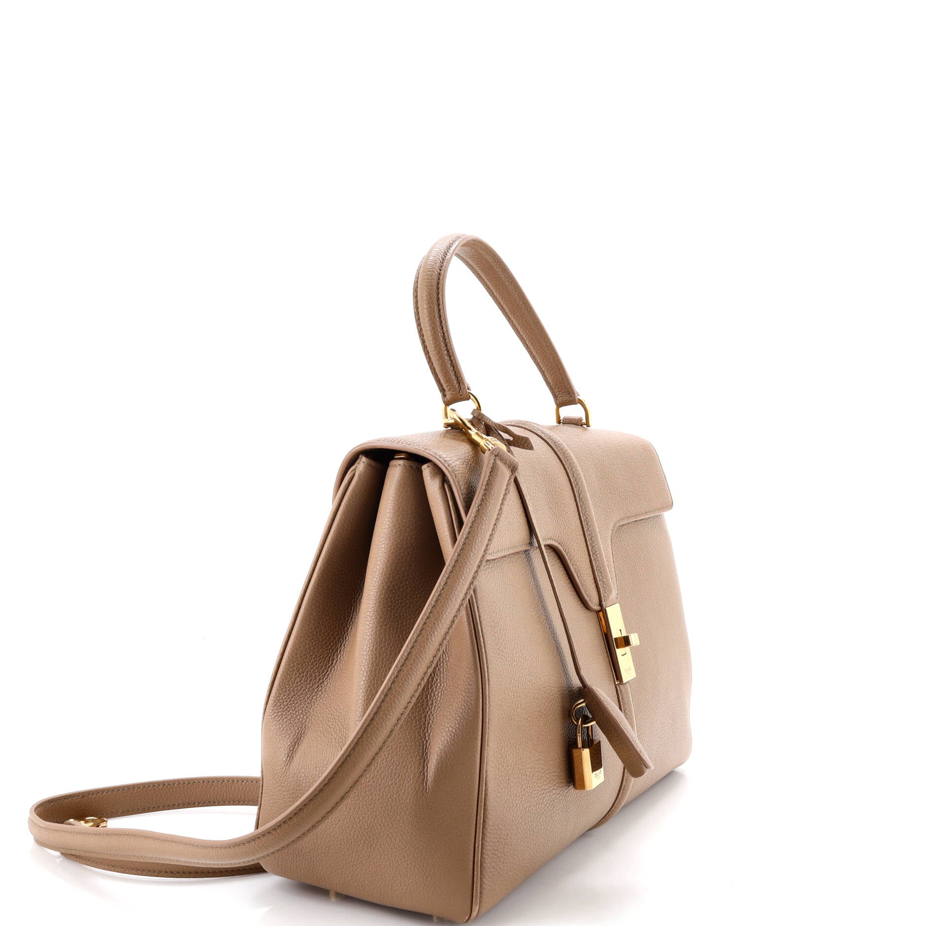 16 Top Handle Bag Grained Calfskin Medium