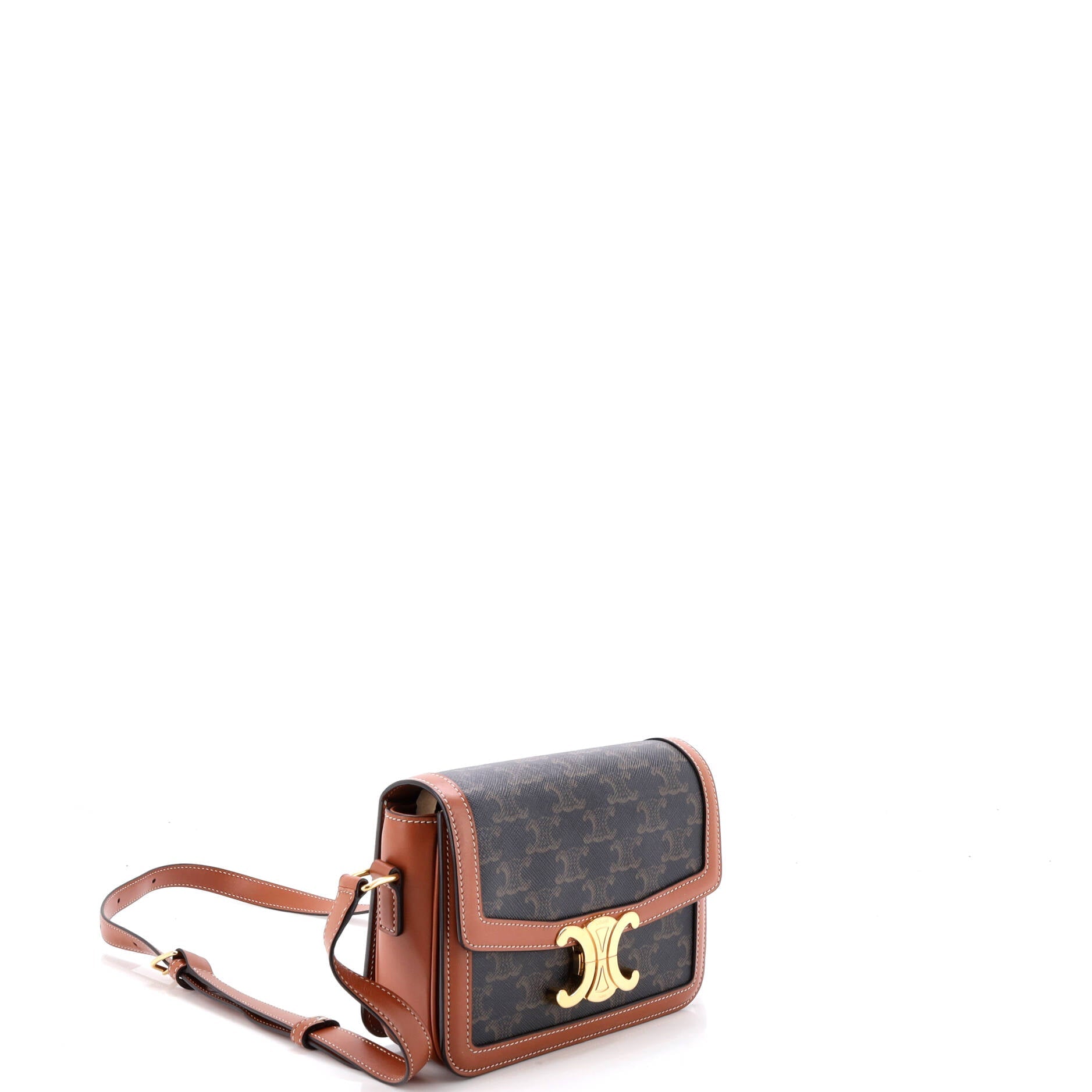 Triomphe Shoulder Bag Triomphe Coated Canvas Teen