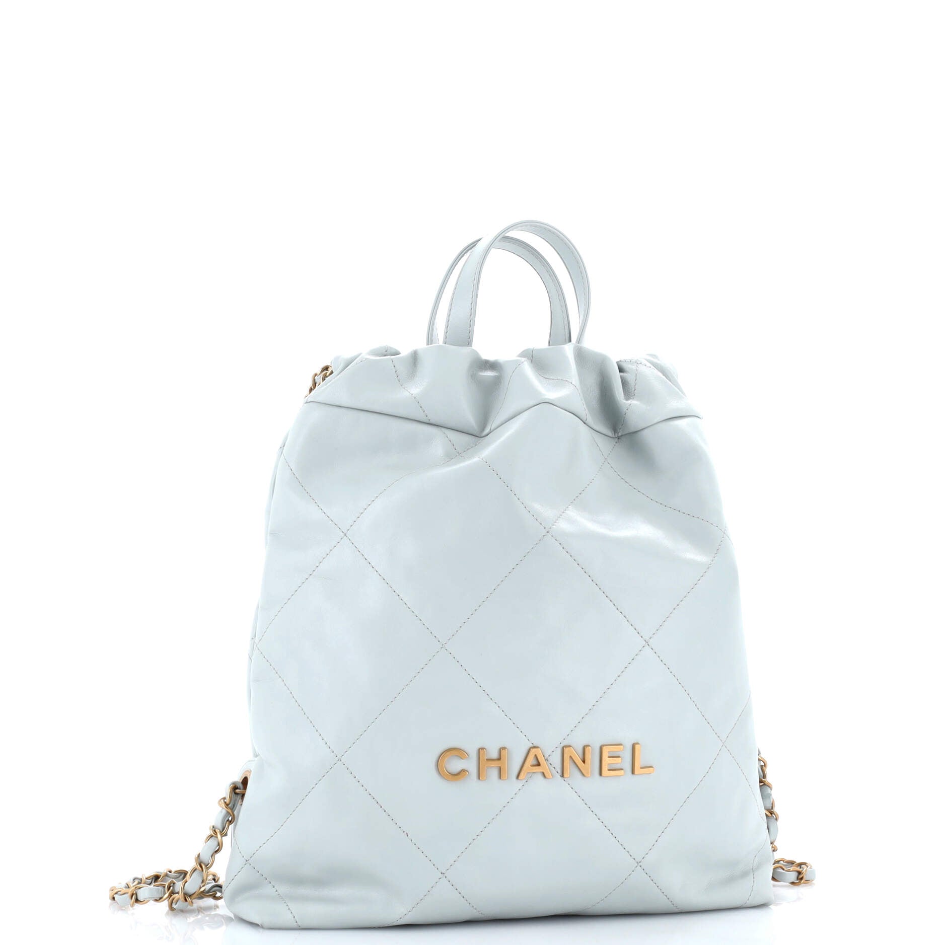 22 Chain Backpack Quilted Calfskin Medium