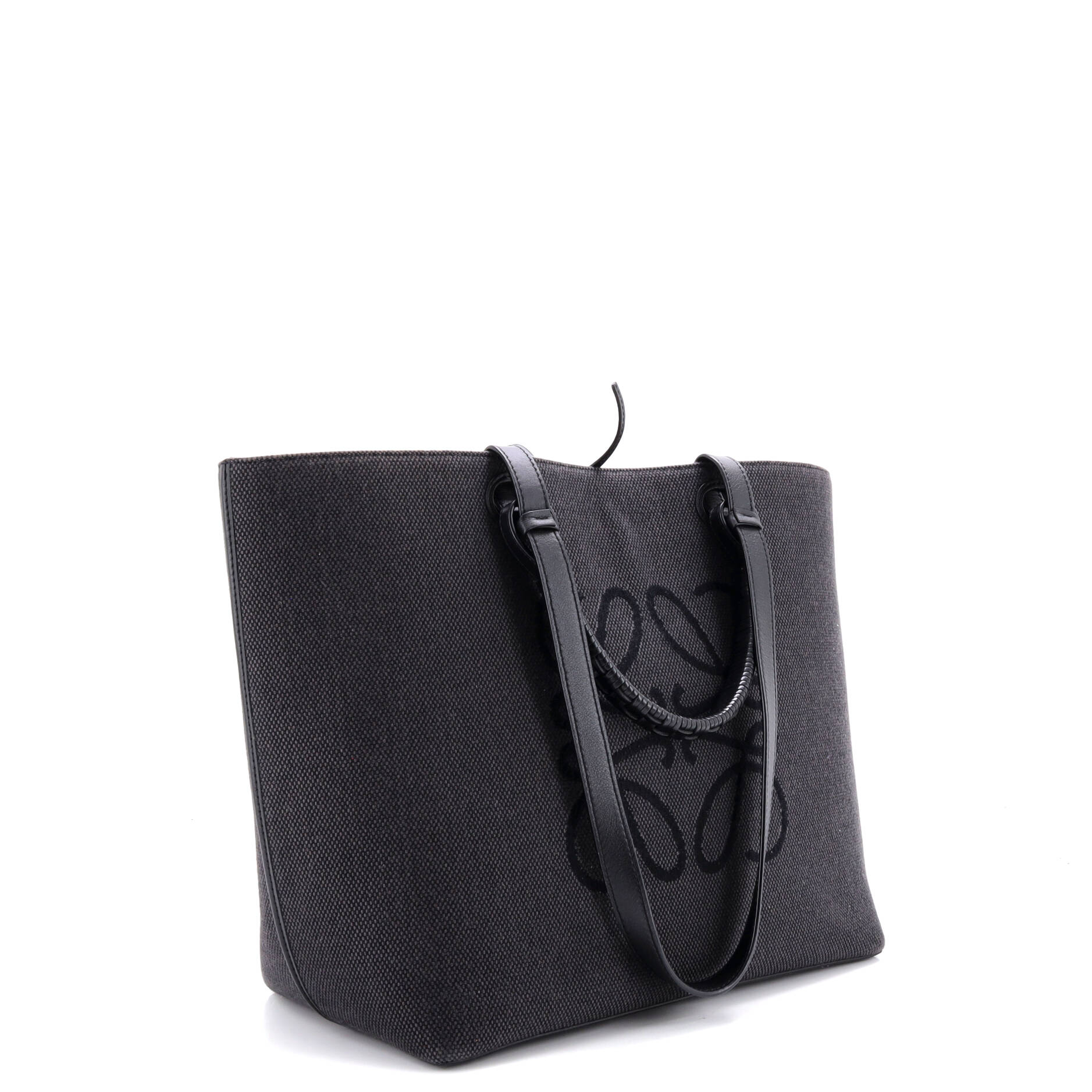 Anagram Square Basket Tote Canvas Medium