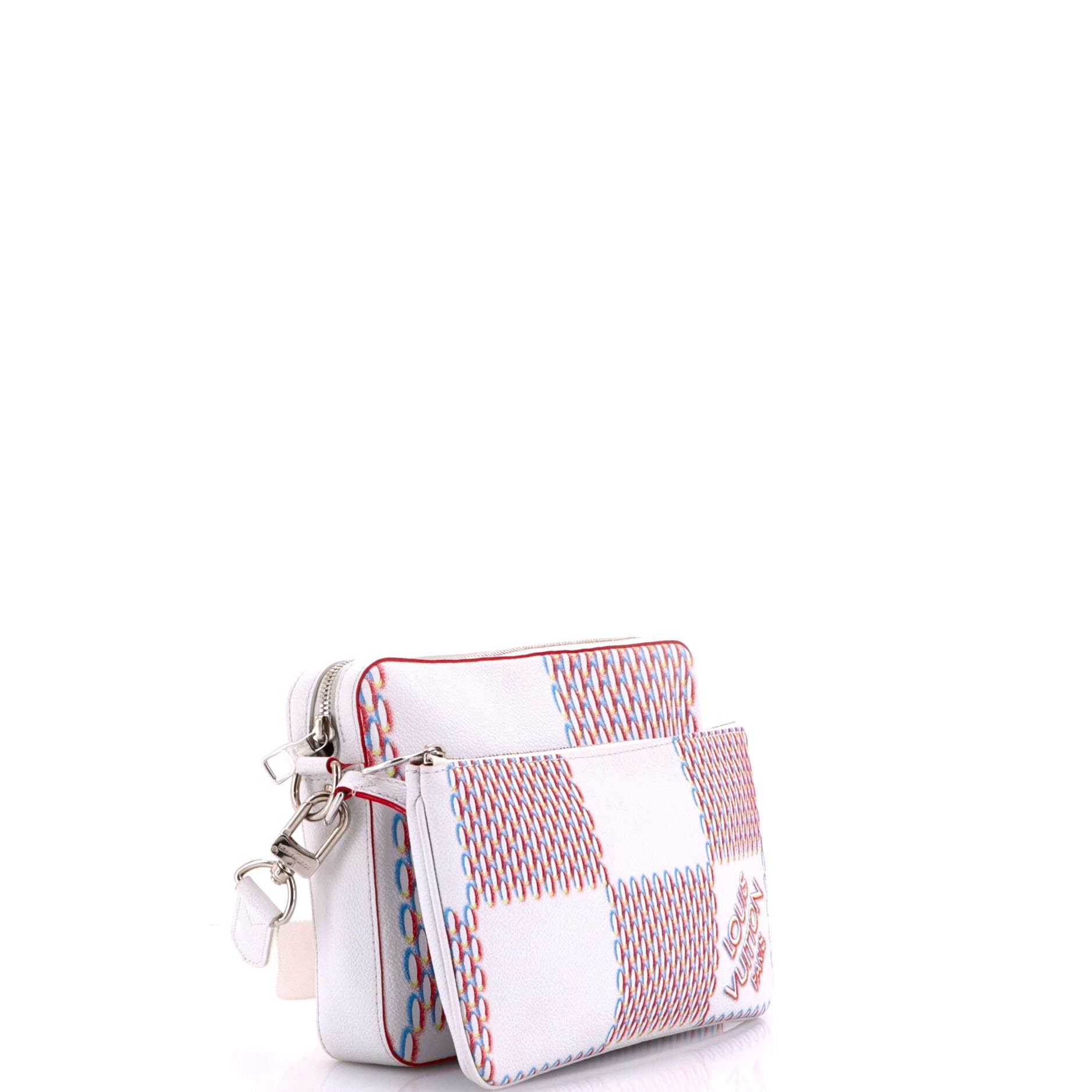 Trio Messenger Bag Limited Edition Damier Spray Leather