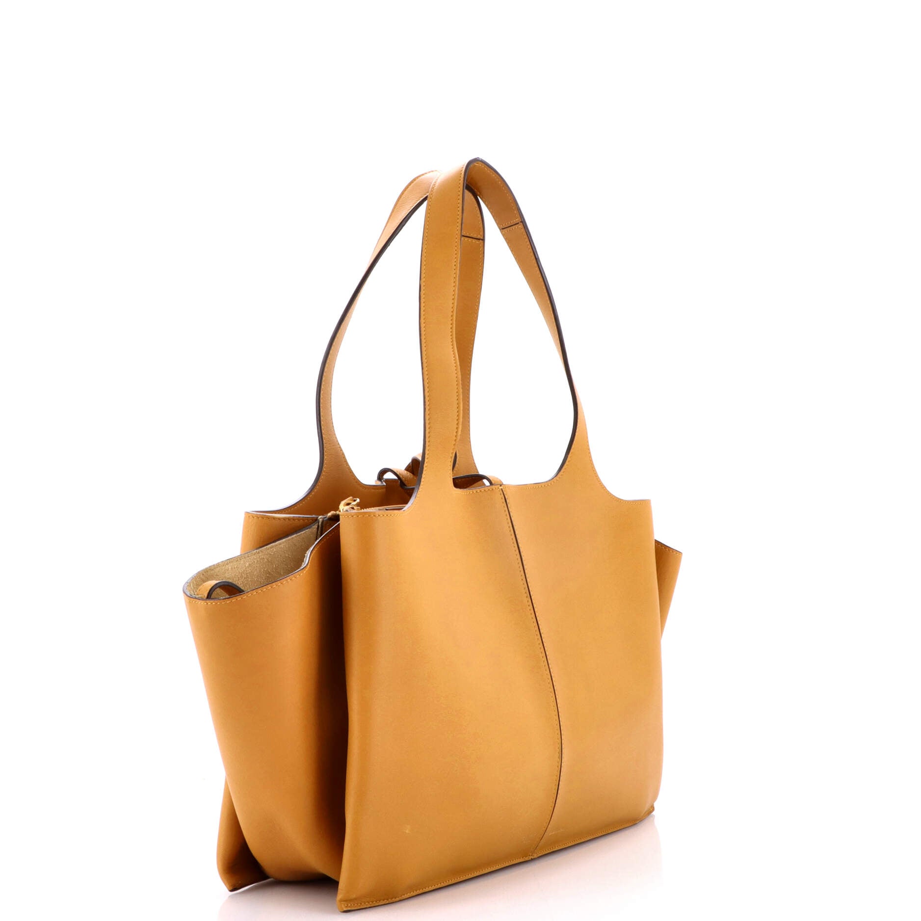Tri-Fold Shoulder Bag Smooth Calfskin Medium
