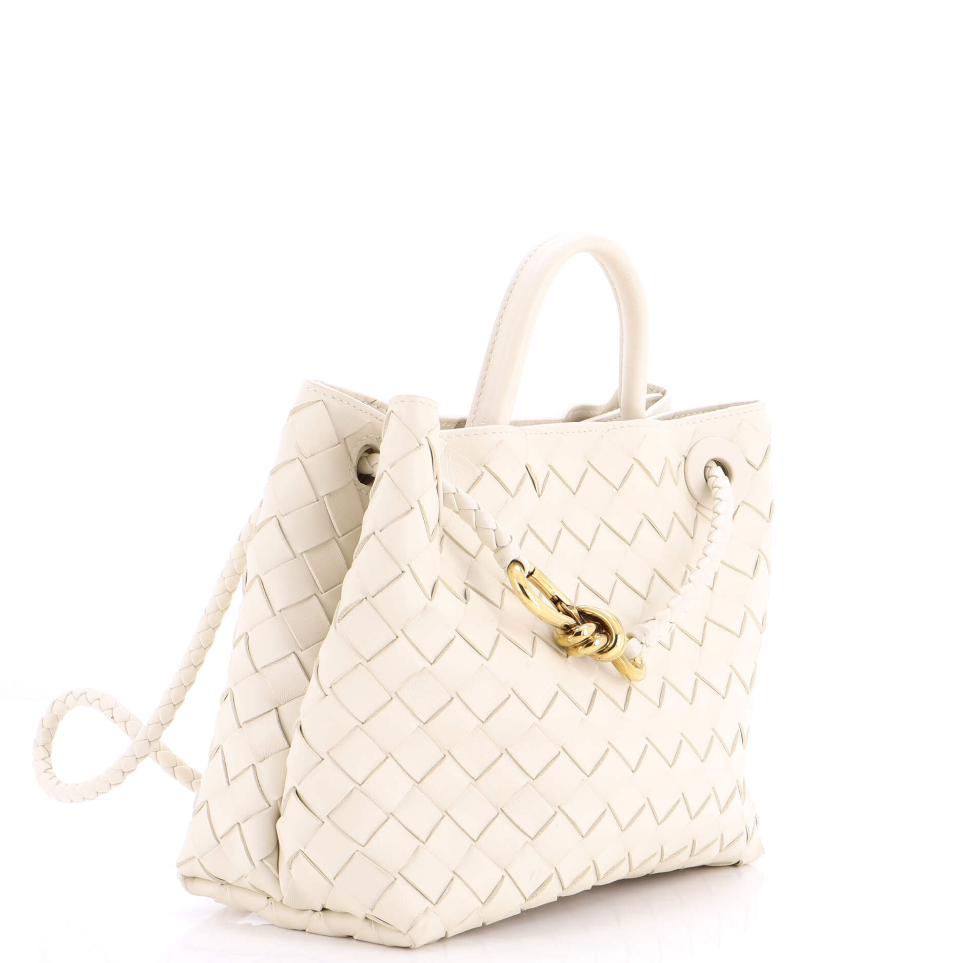 Andiamo Top Handle Bag Intrecciato Nappa Small