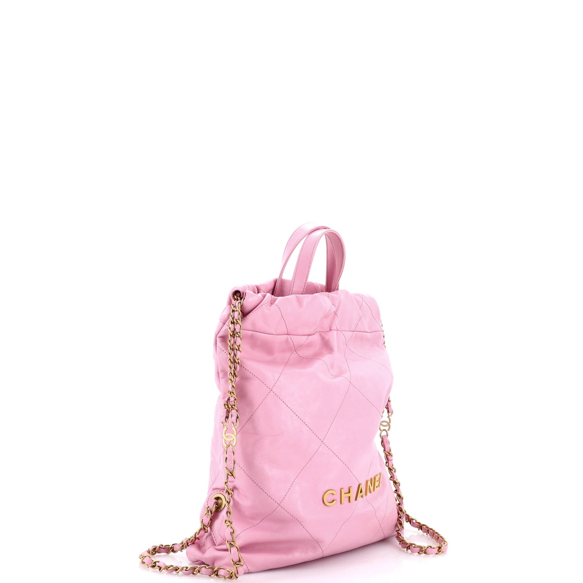 22 Chain Backpack Quilted Calfskin Medium