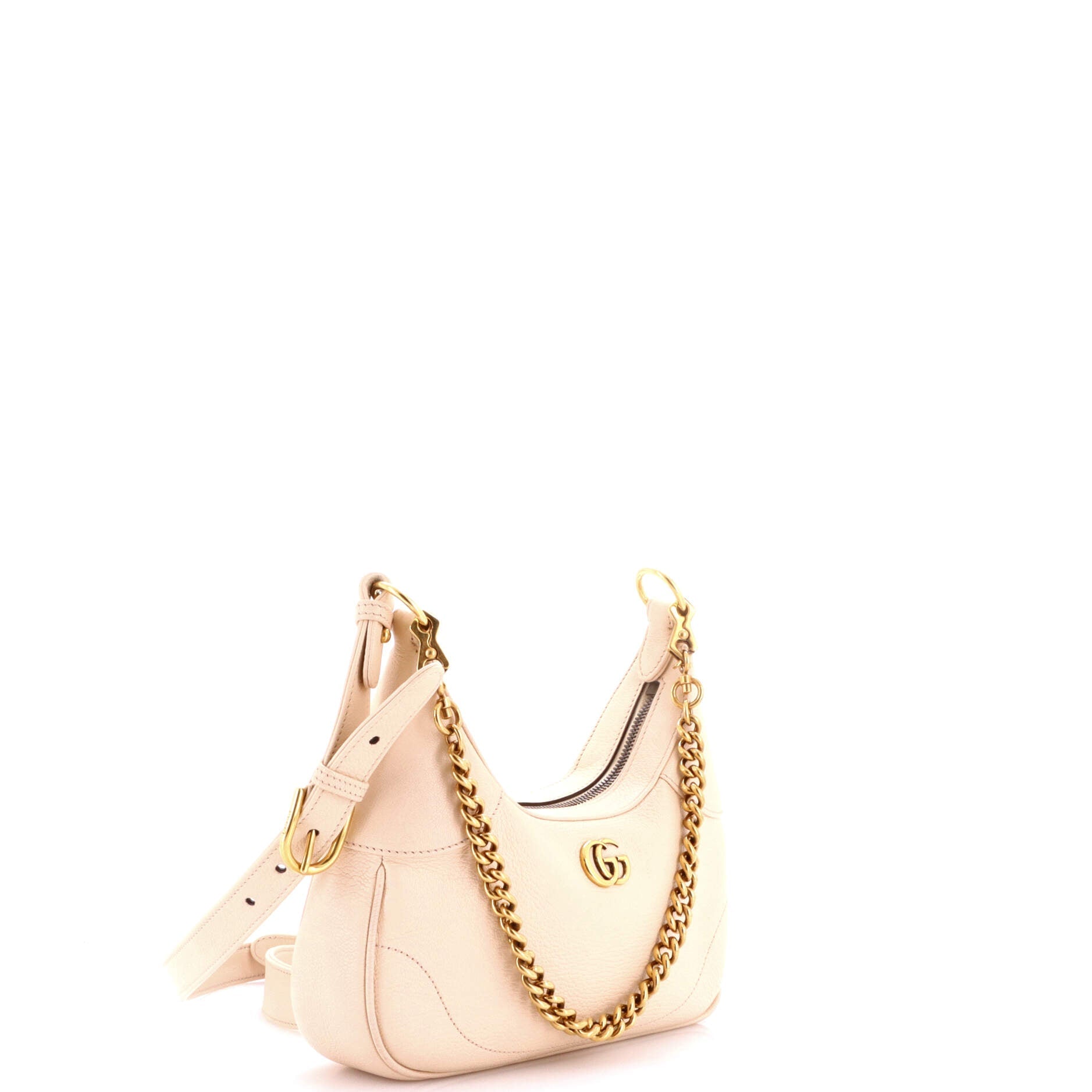 Aphrodite Zip Shoulder Bag Leather Small