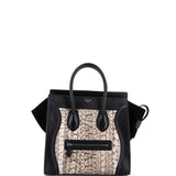 Luggage Bag Python and Leather Mini