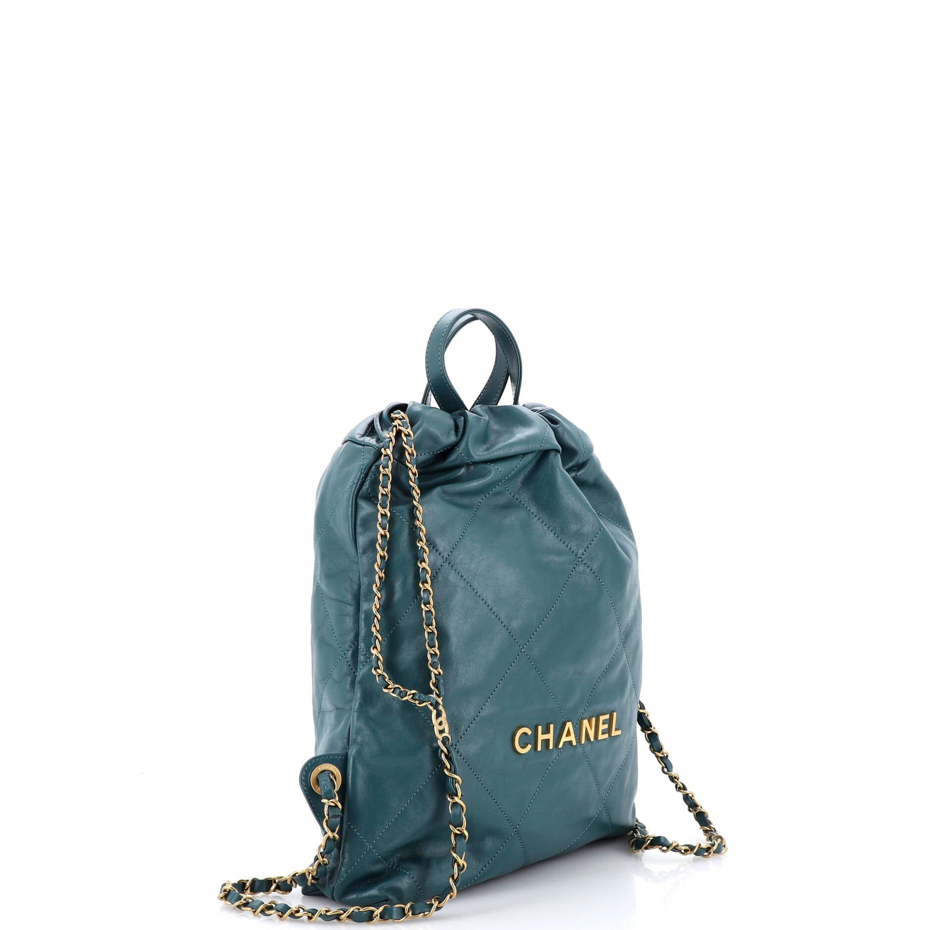 22 Chain Backpack Quilted Calfskin Medium