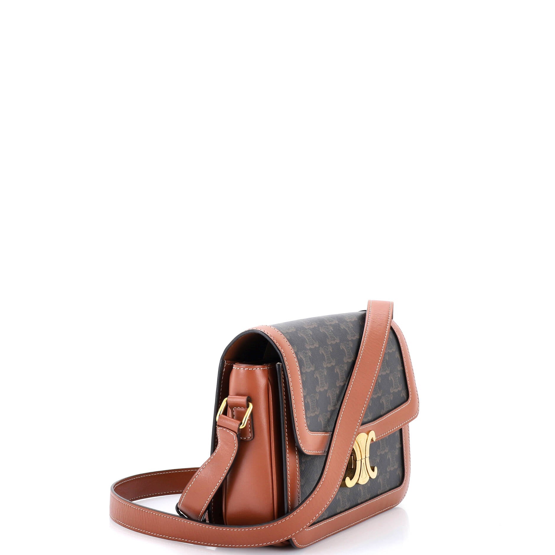 Triomphe Shoulder Bag Triomphe Coated Canvas Medium