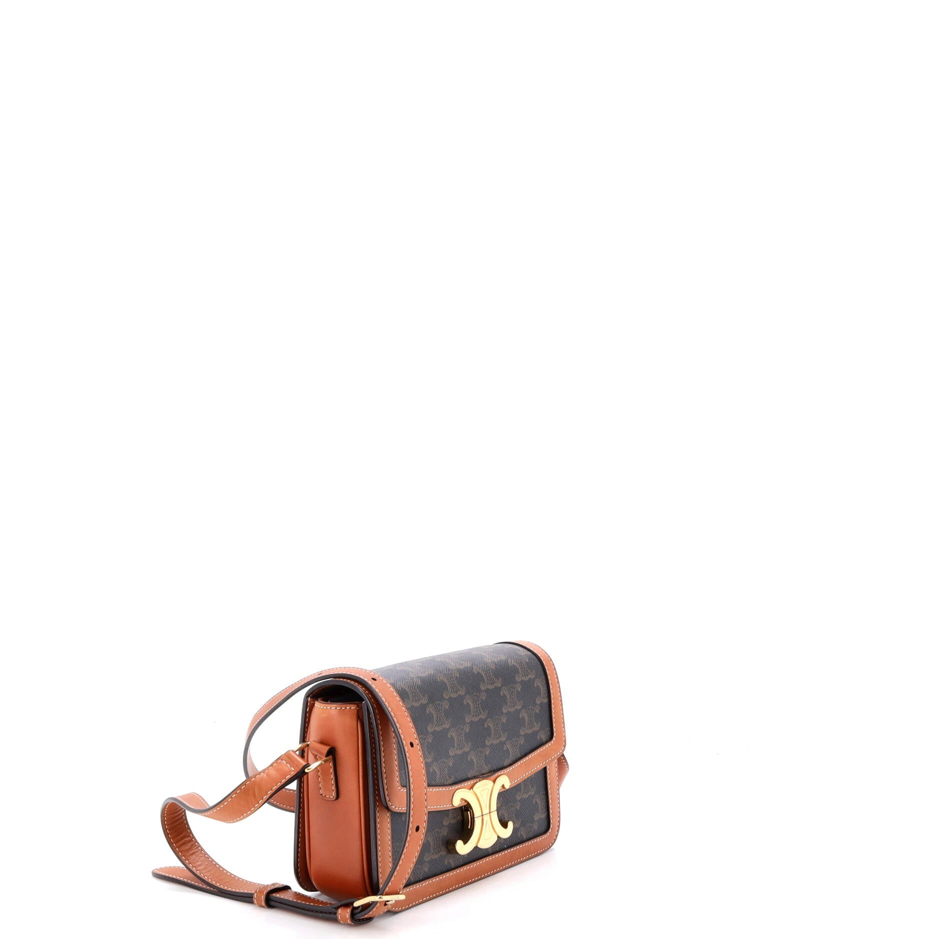 Triomphe Shoulder Bag Triomphe Coated Canvas Teen