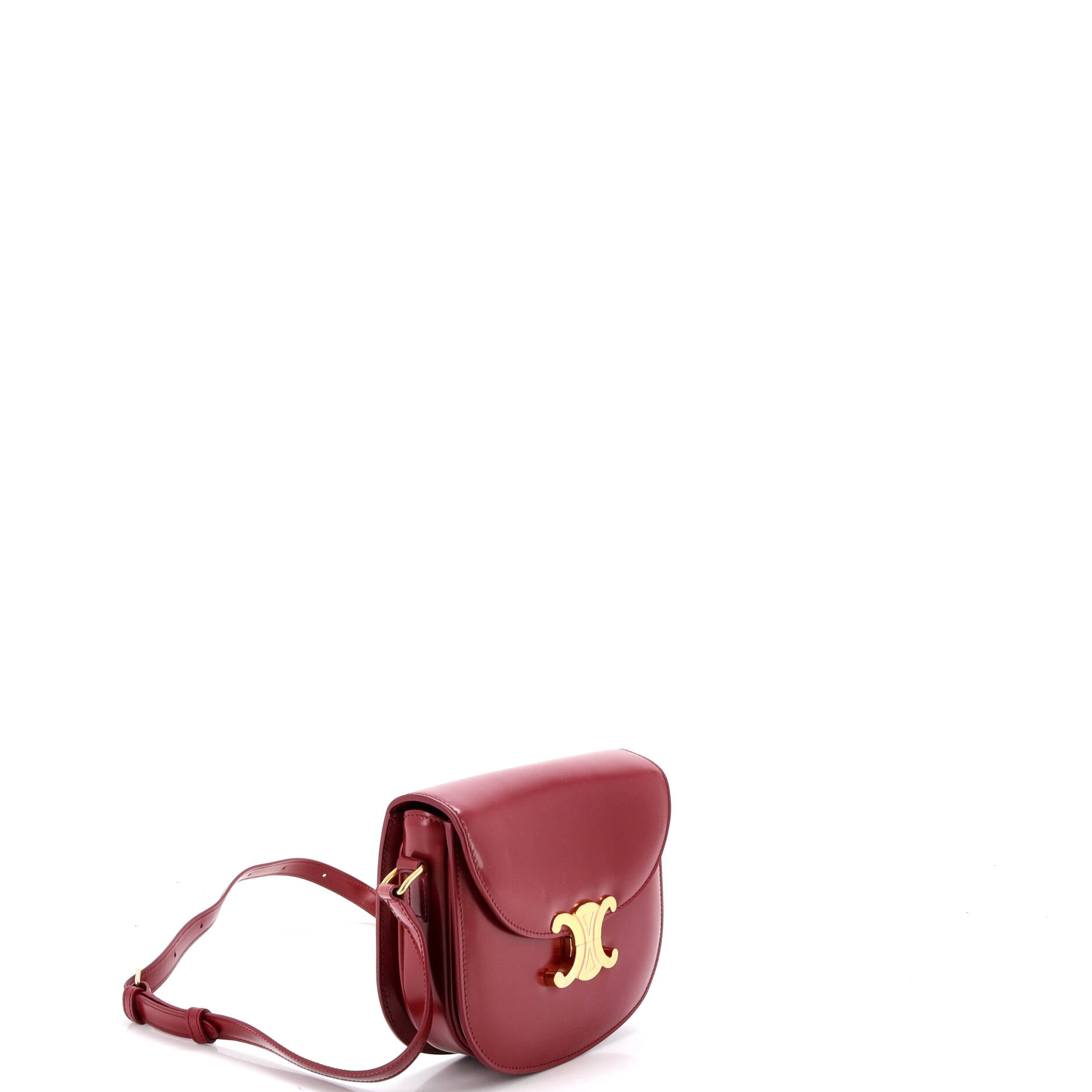 Triomphe Besace Clea Flap Bag Leather