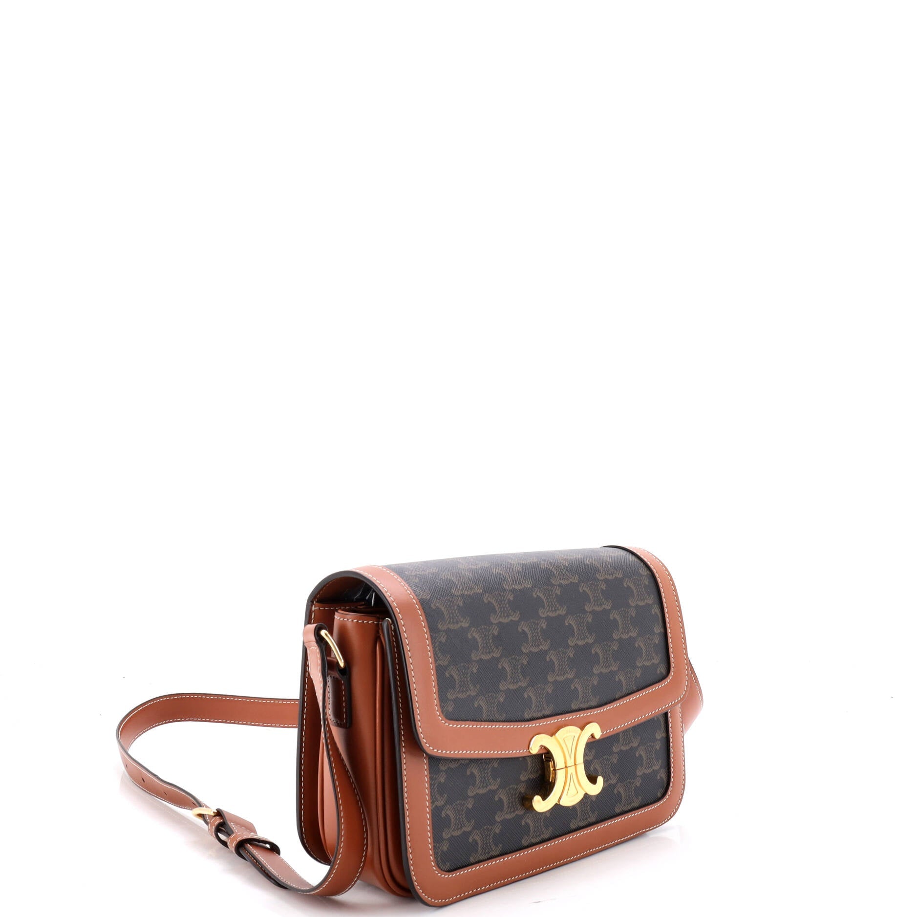 Triomphe Shoulder Bag Triomphe Coated Canvas Medium