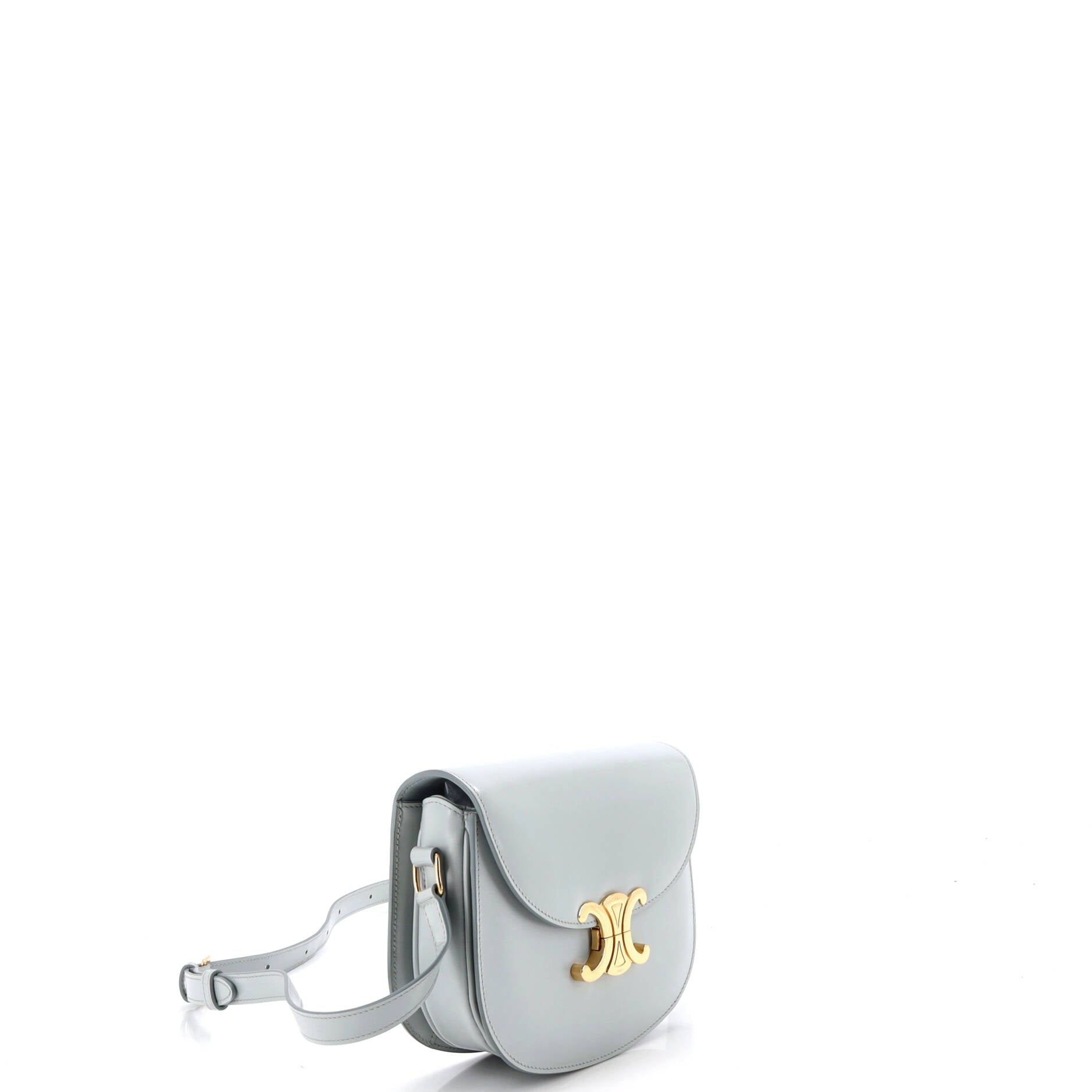 Triomphe Besace Clea Flap Bag Leather