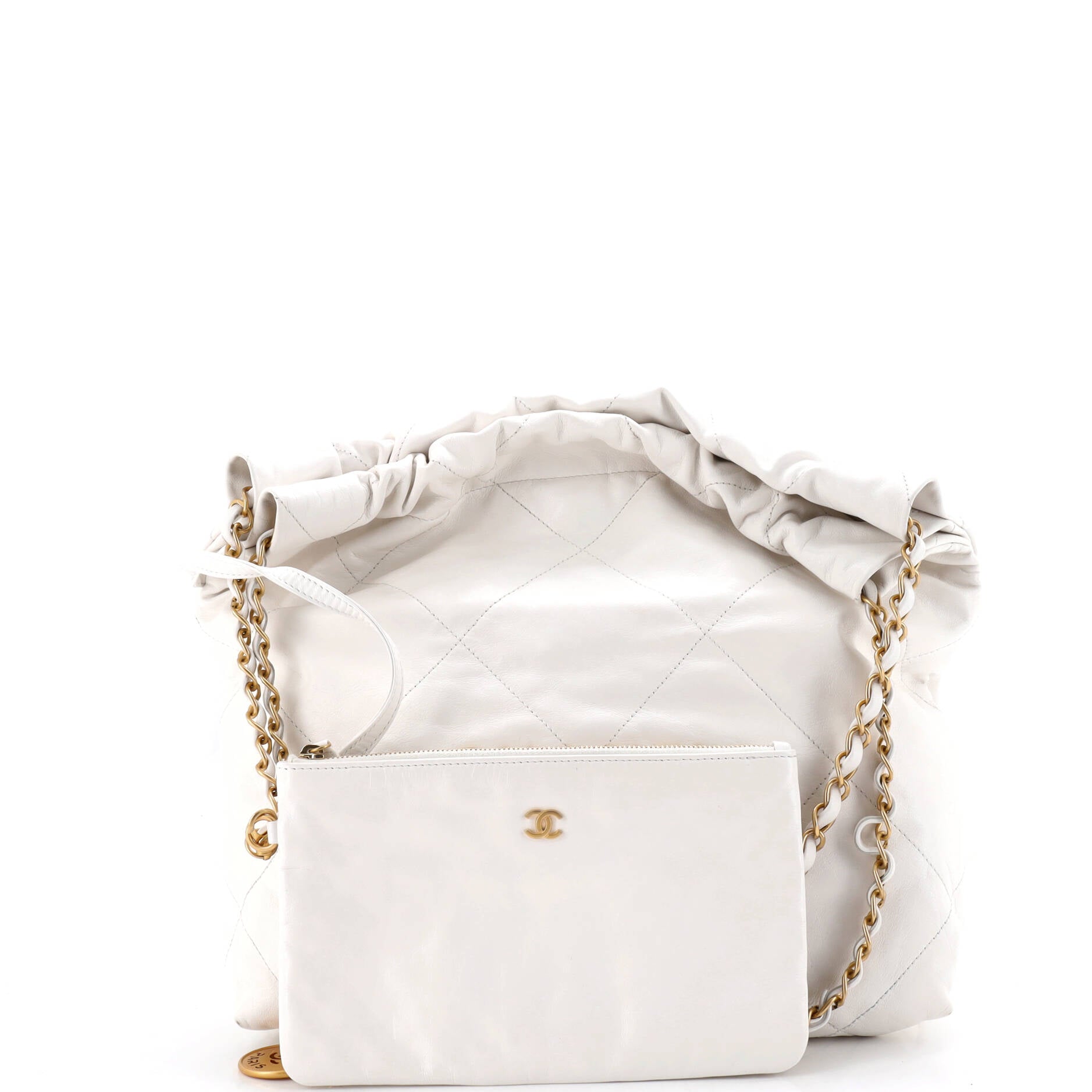 22 Chain Hobo Quilted Calfskin Small