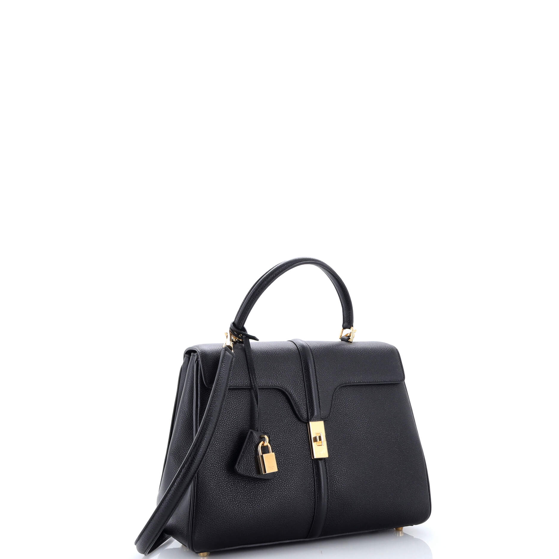 16 Top Handle Bag Grained Calfskin Medium