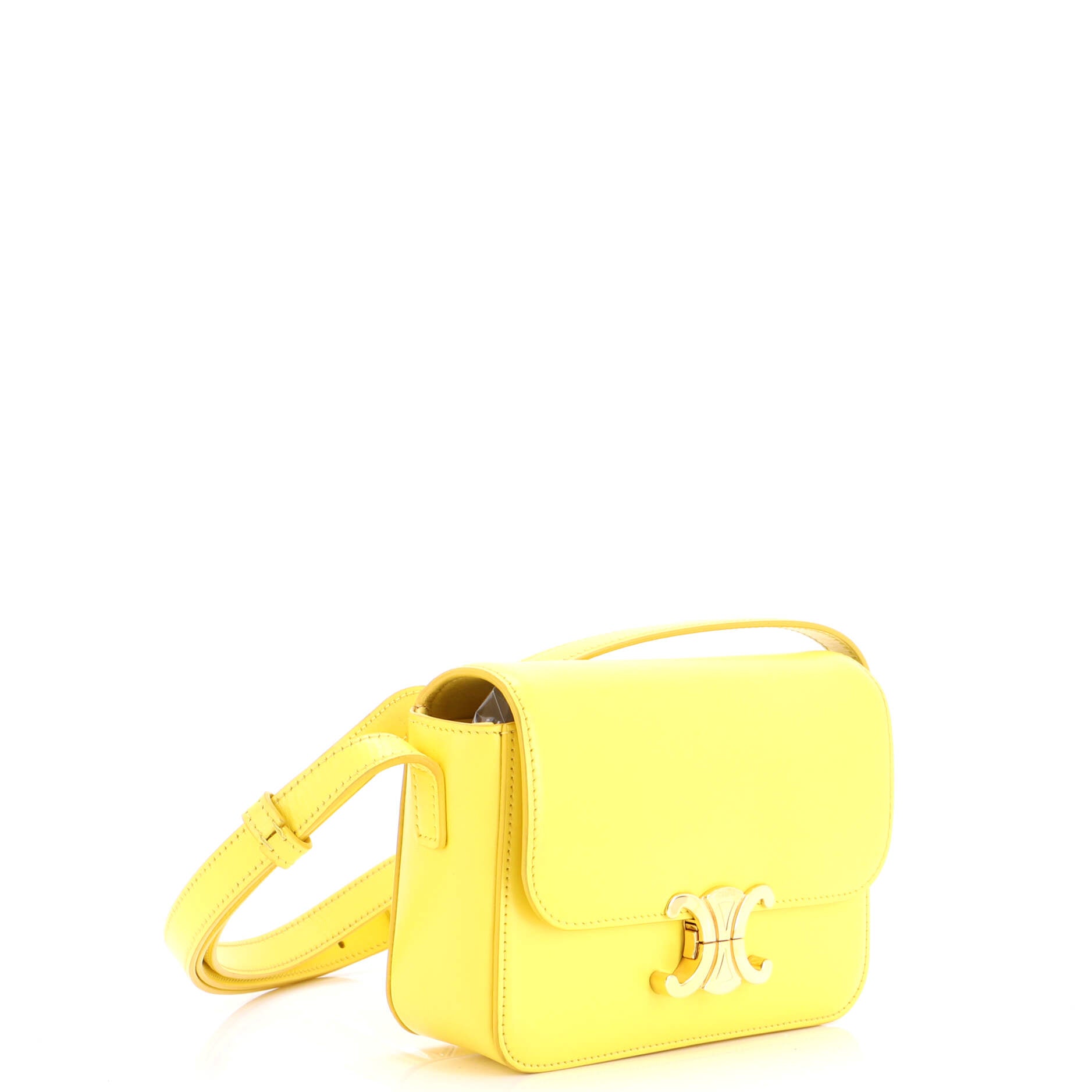 Triomphe Shoulder Bag Smooth Calfskin Nano