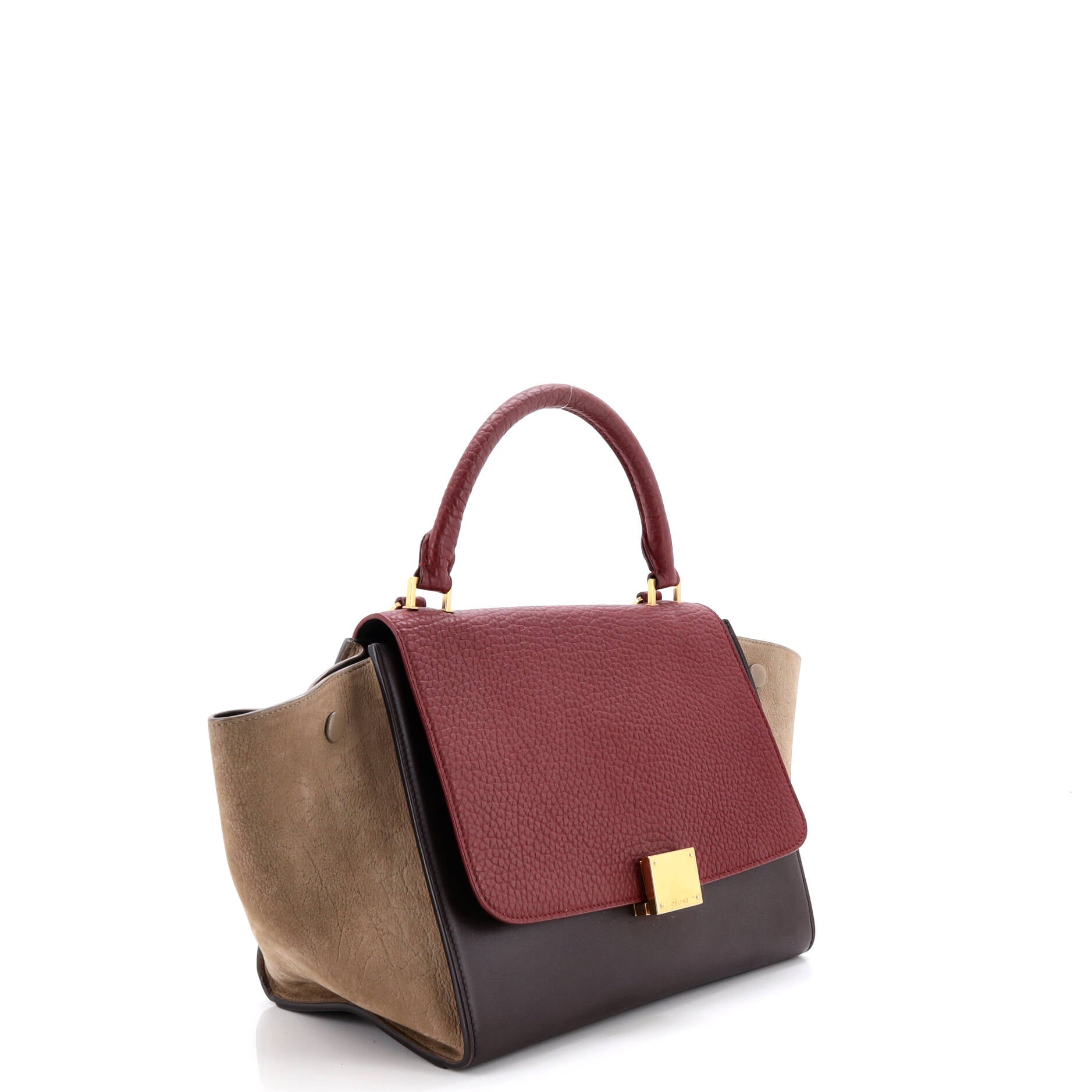 Tricolor Trapeze Bag Leather Small