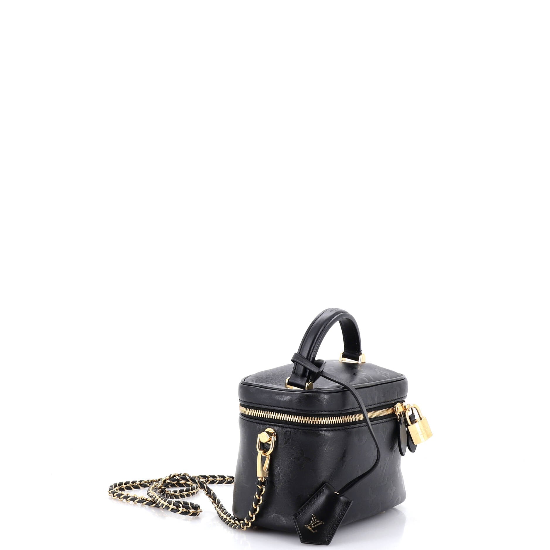 Vanity Handbag Monogram Ink Embossed Lambskin PM